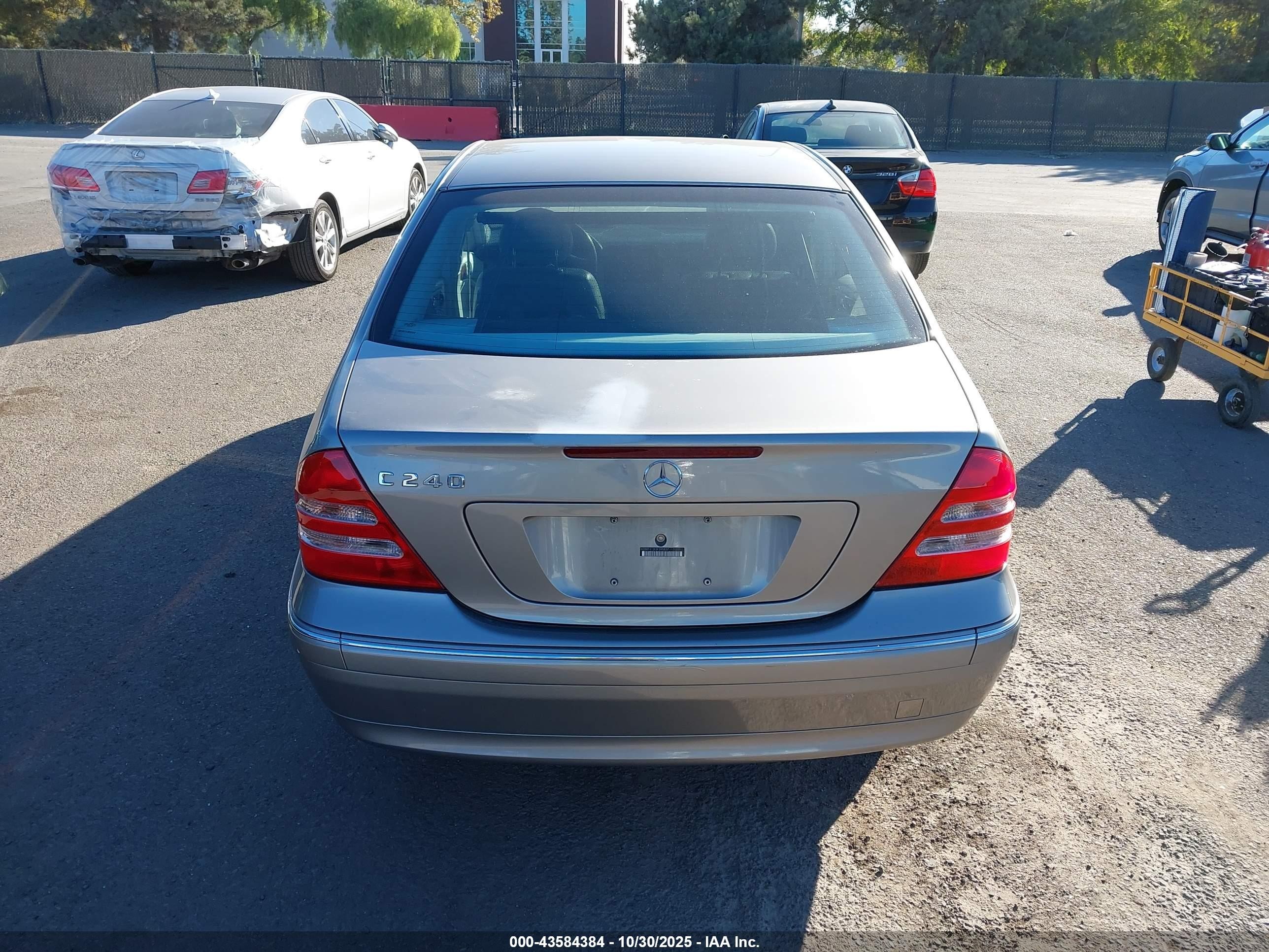 2003 Mercedes-benz C 240   Silver vin: WDBRF61JX3F395837