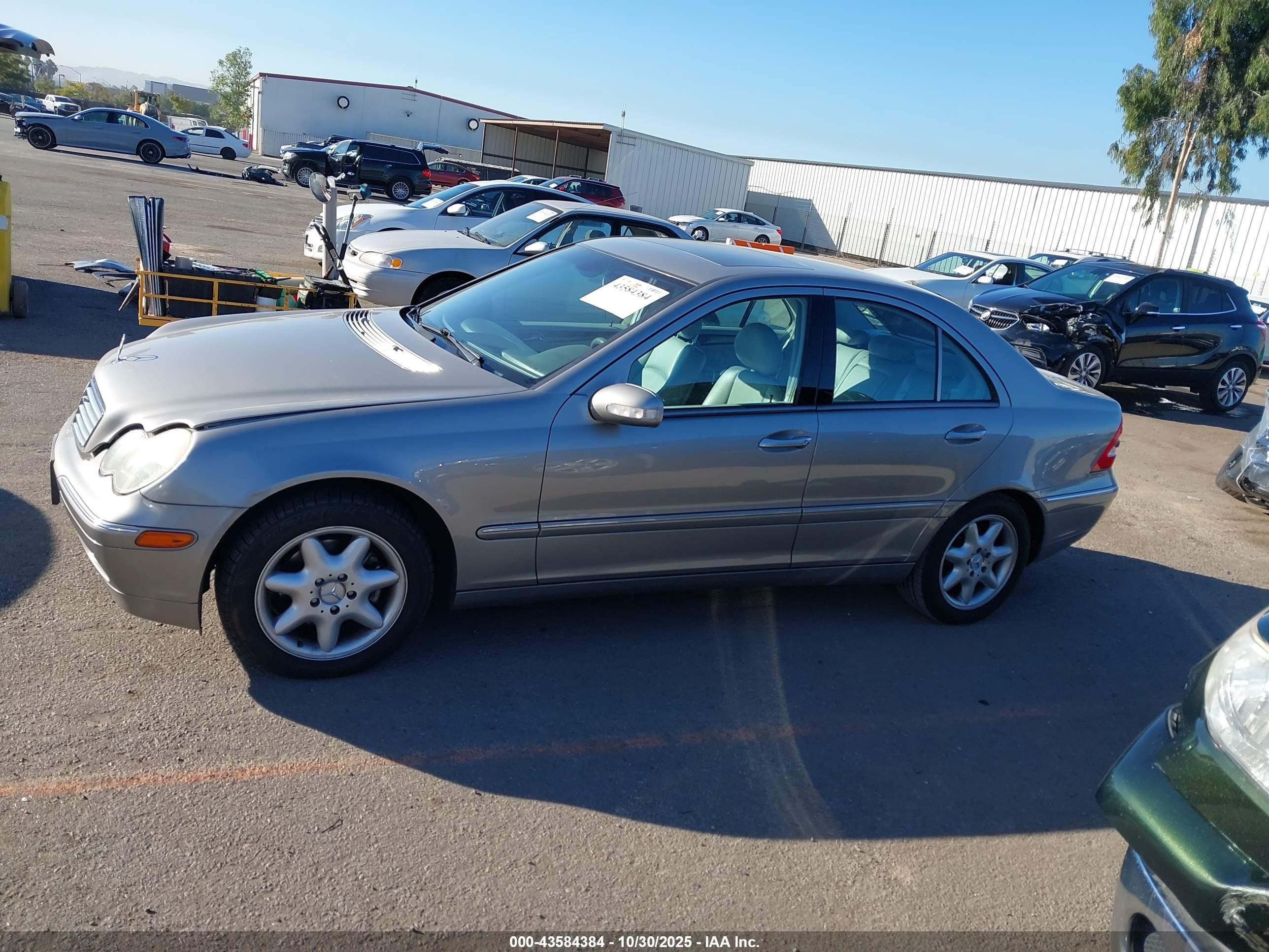 2003 Mercedes-benz C 240   Silver vin: WDBRF61JX3F395837