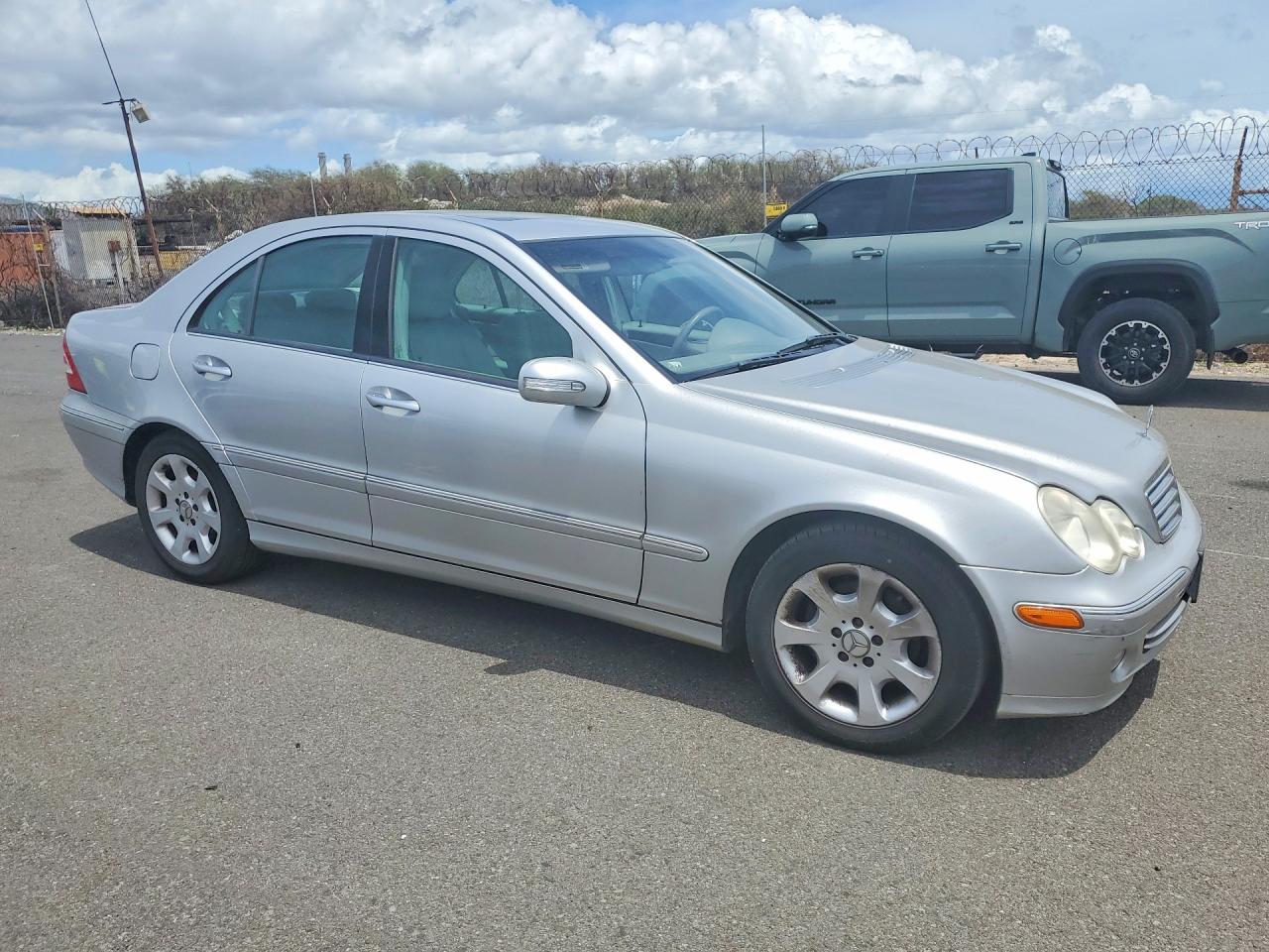 2005 Mercedes-benz C 240 Silver vin: WDBRF61JX5F610085