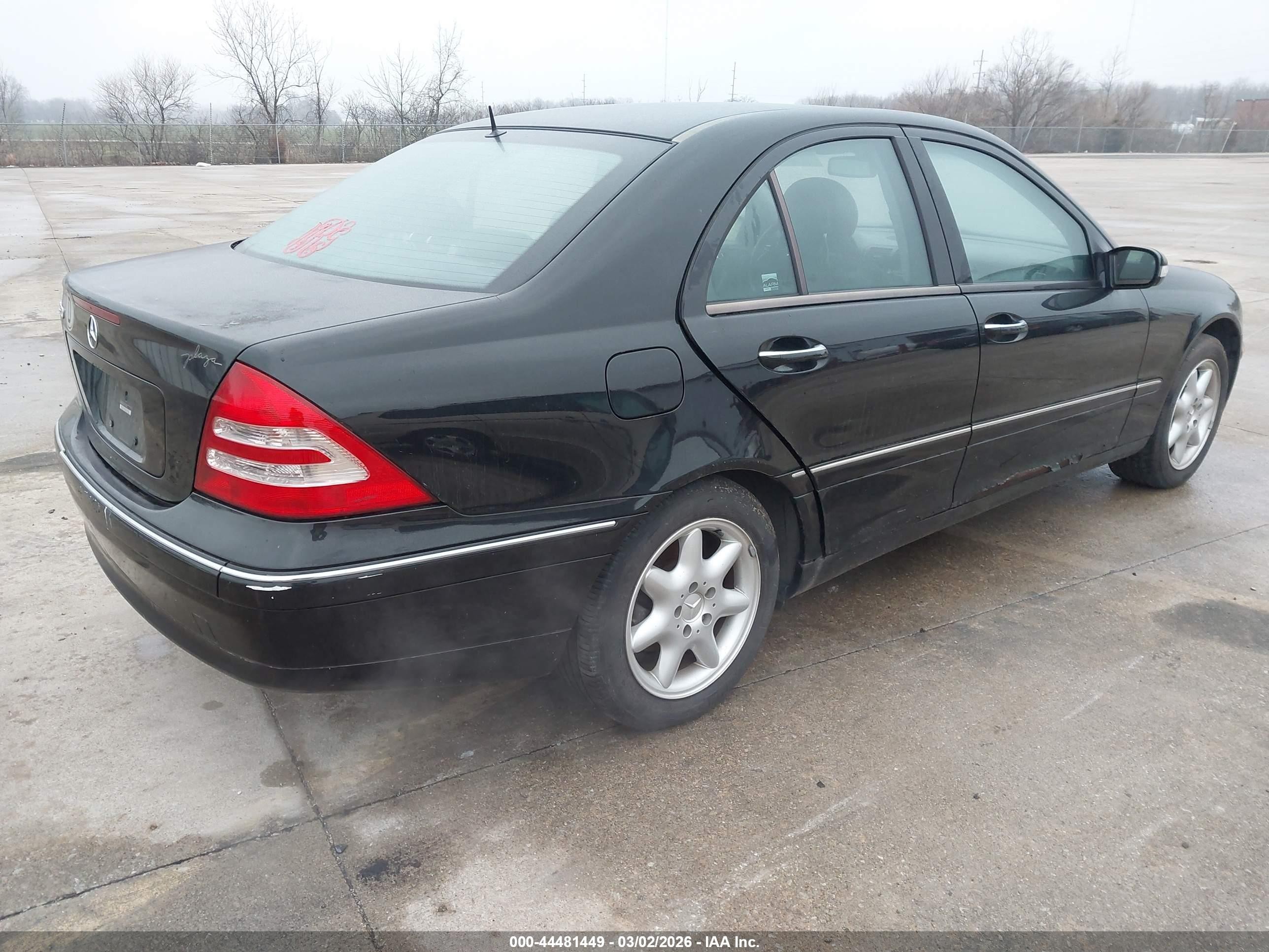 2001 Mercedes-benz C 320   Black vin: WDBRF64J01F112032
