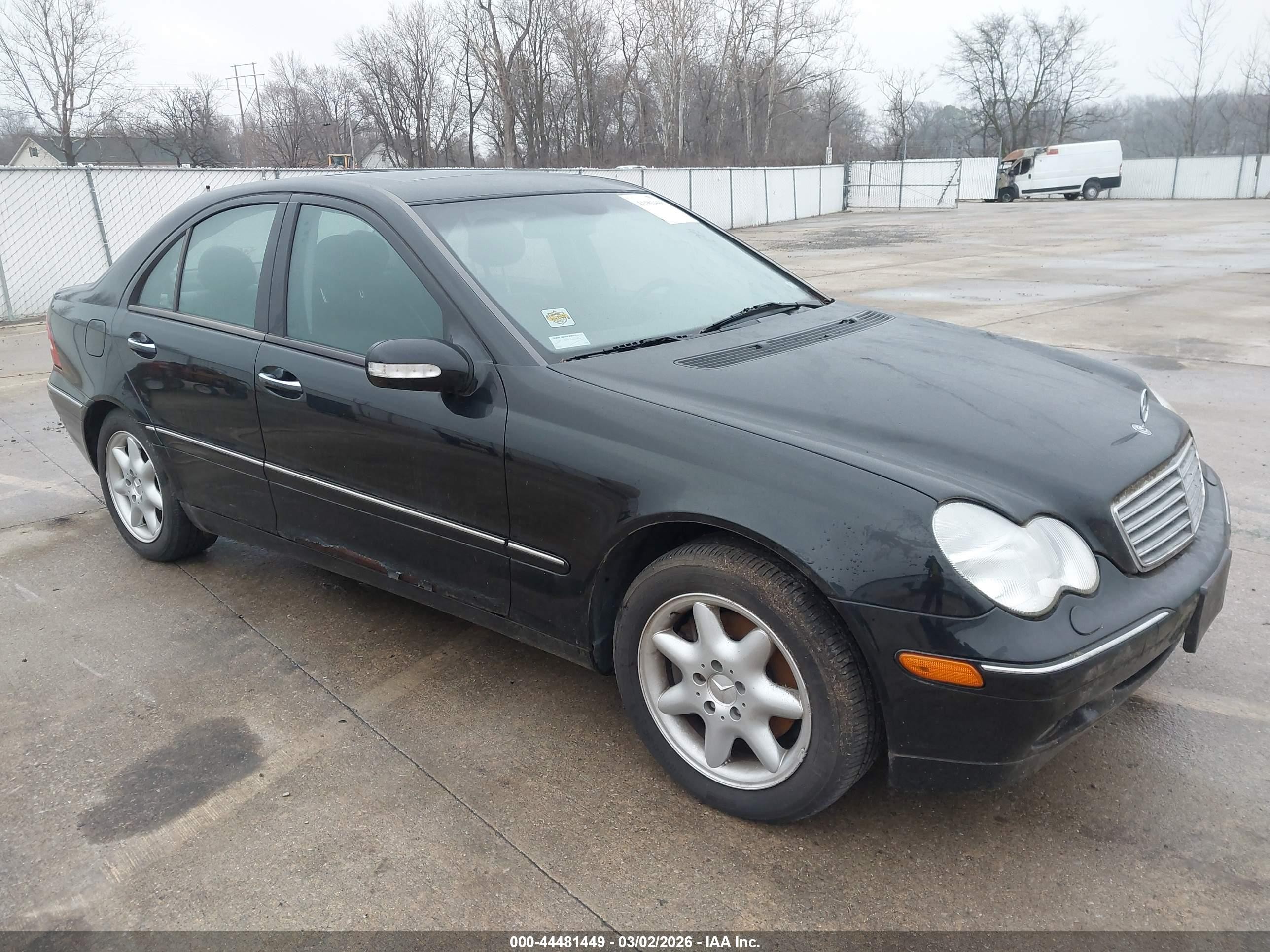 2001 Mercedes-benz C 320   Black vin: WDBRF64J01F112032