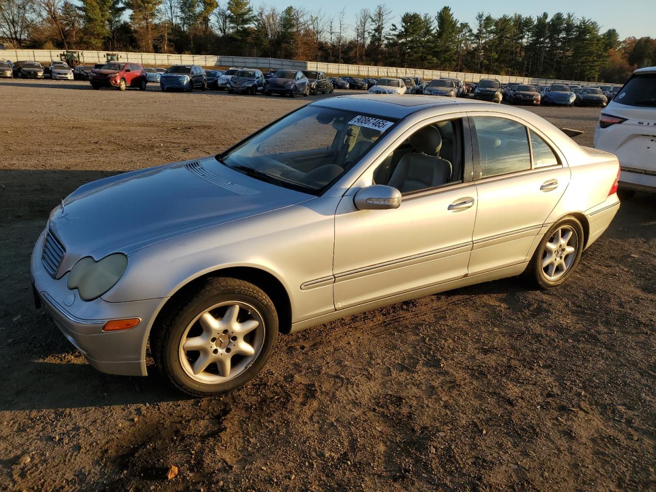 2002 Mercedes-benz C 320 Silver vin: WDBRF64J02F241566