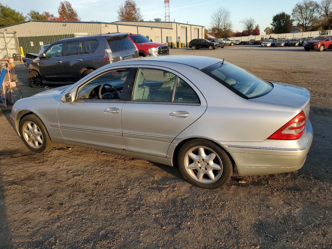 2002 Mercedes-benz C 320 Silver vin: WDBRF64J02F241566