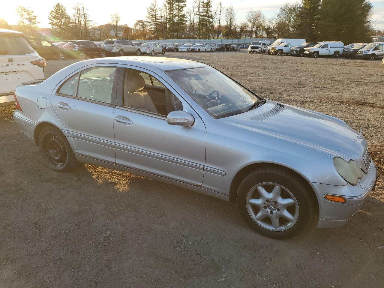 2002 Mercedes-benz C 320 Silver vin: WDBRF64J02F241566