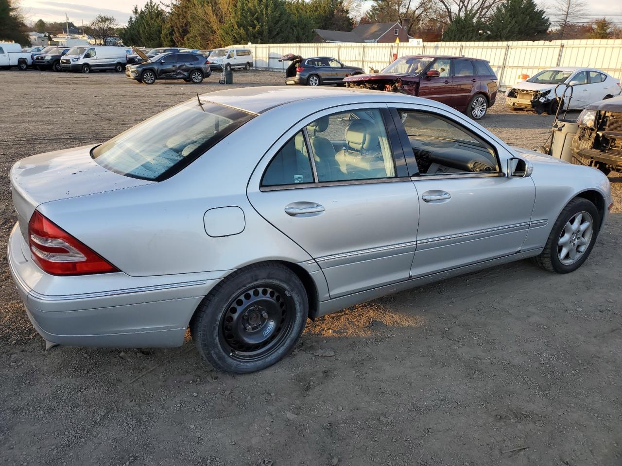 2002 Mercedes-benz C 320 Silver vin: WDBRF64J02F241566