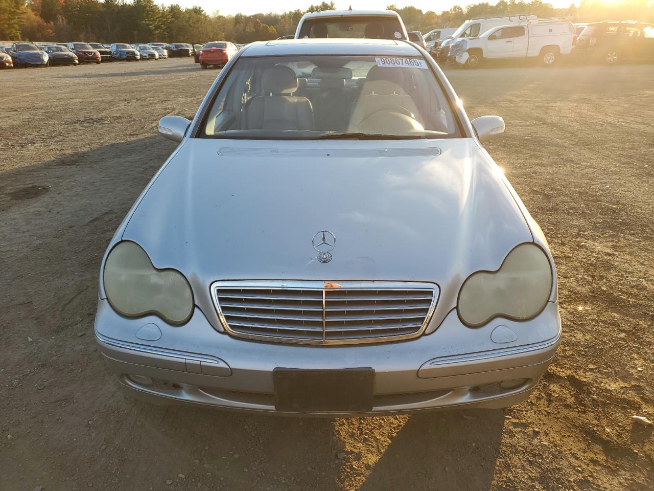 2002 Mercedes-benz C 320 Silver vin: WDBRF64J02F241566
