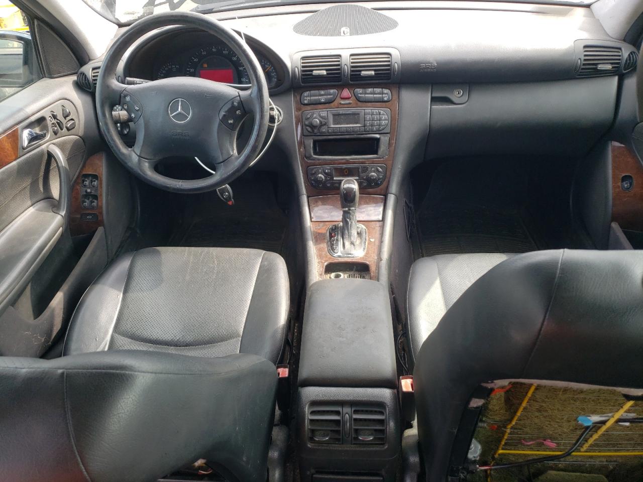 2002 Mercedes-benz C 320 Black vin: WDBRF64J02F263194