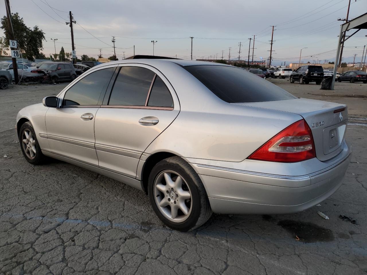 2004 Mercedes-benz C 320 Silver vin: WDBRF64J04F466377