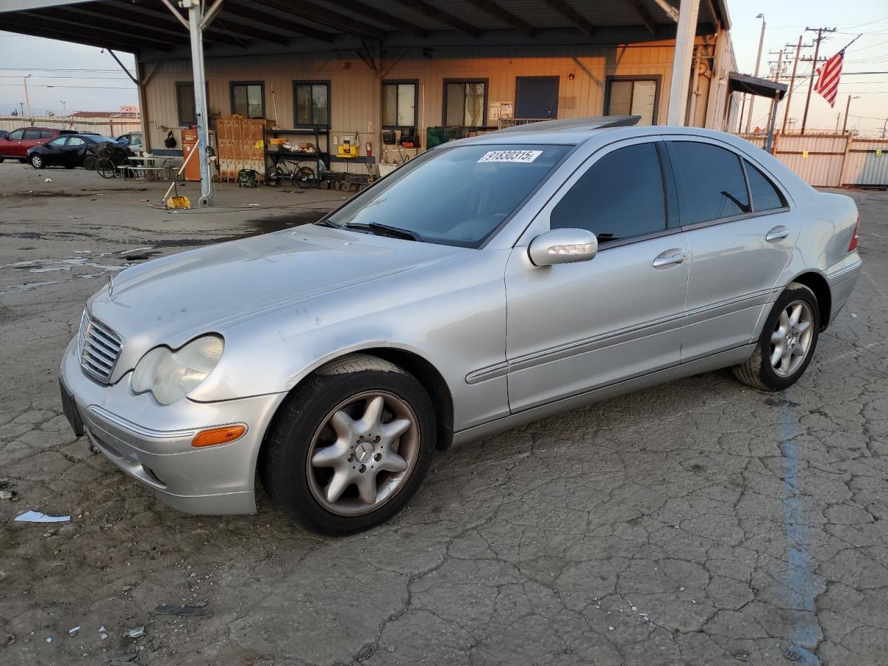 2004 Mercedes-benz C 320 Silver vin: WDBRF64J04F466377