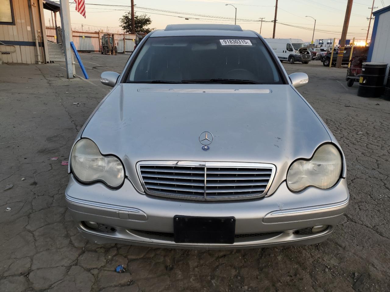 2004 Mercedes-benz C 320 Silver vin: WDBRF64J04F466377