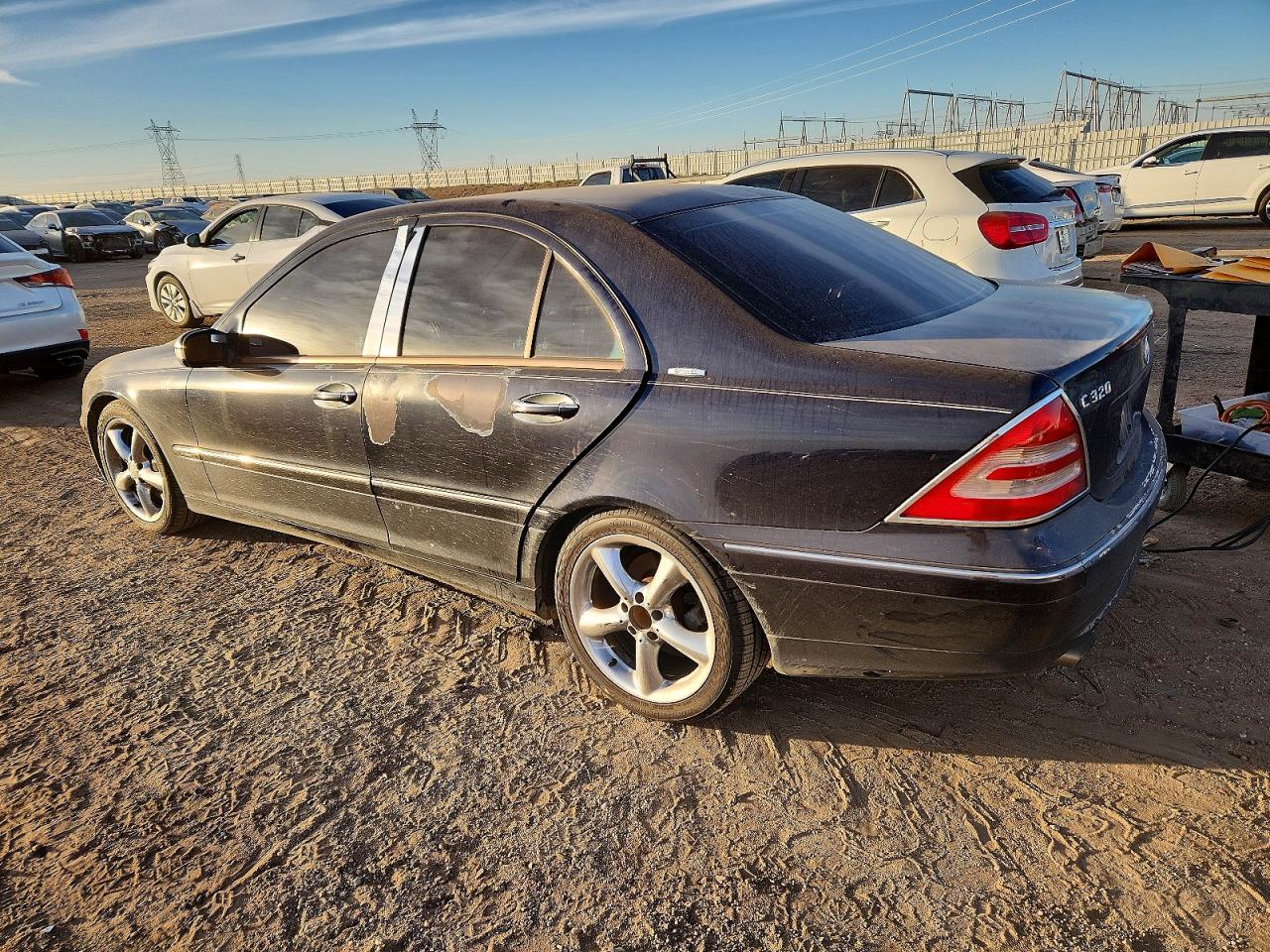 2004 Mercedes-benz C 320 Black vin: WDBRF64J04F519269