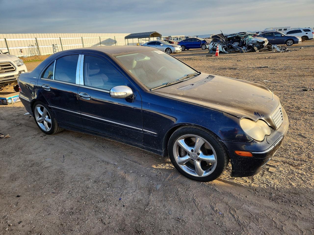 2004 Mercedes-benz C 320 Black vin: WDBRF64J04F519269