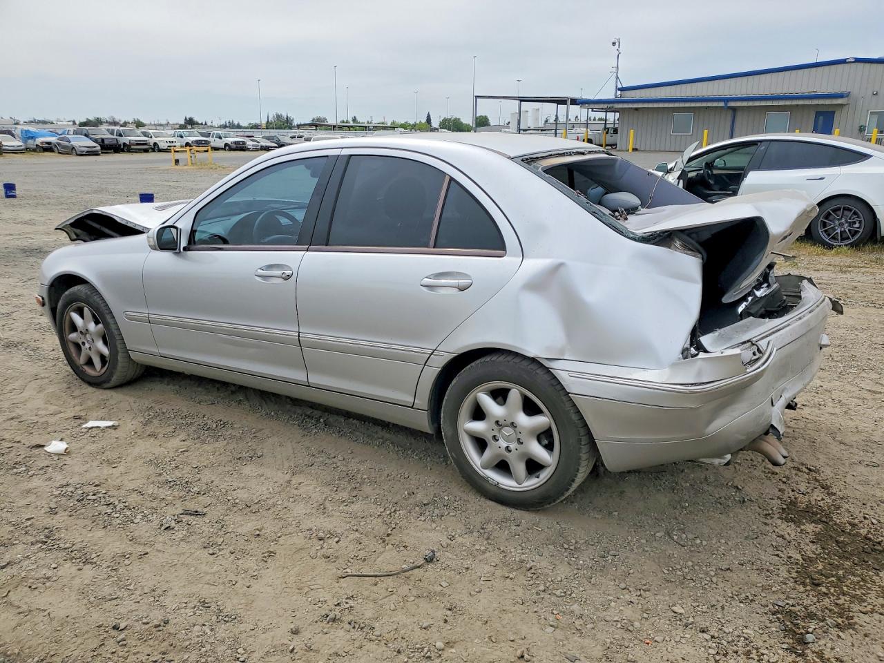 2001 Mercedes-benz C 320 Silver vin: WDBRF64J11F046266