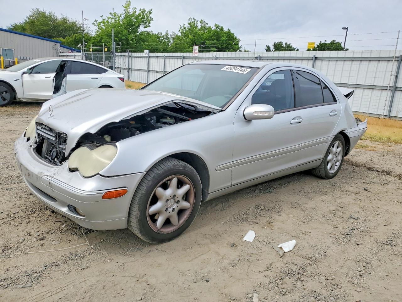 2001 Mercedes-benz C 320 Silver vin: WDBRF64J11F046266