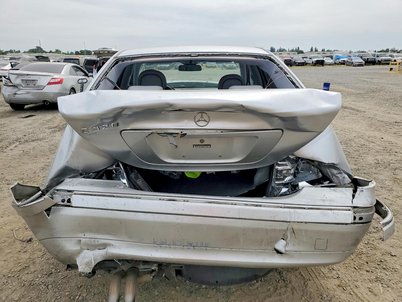 2001 Mercedes-benz C 320 Silver vin: WDBRF64J11F046266