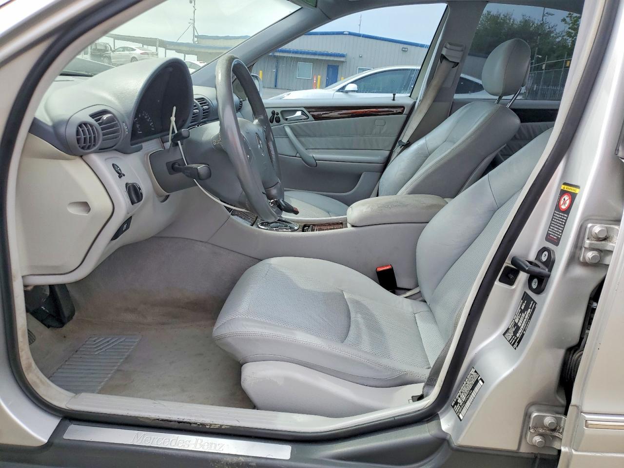 2001 Mercedes-benz C 320 Silver vin: WDBRF64J11F046266