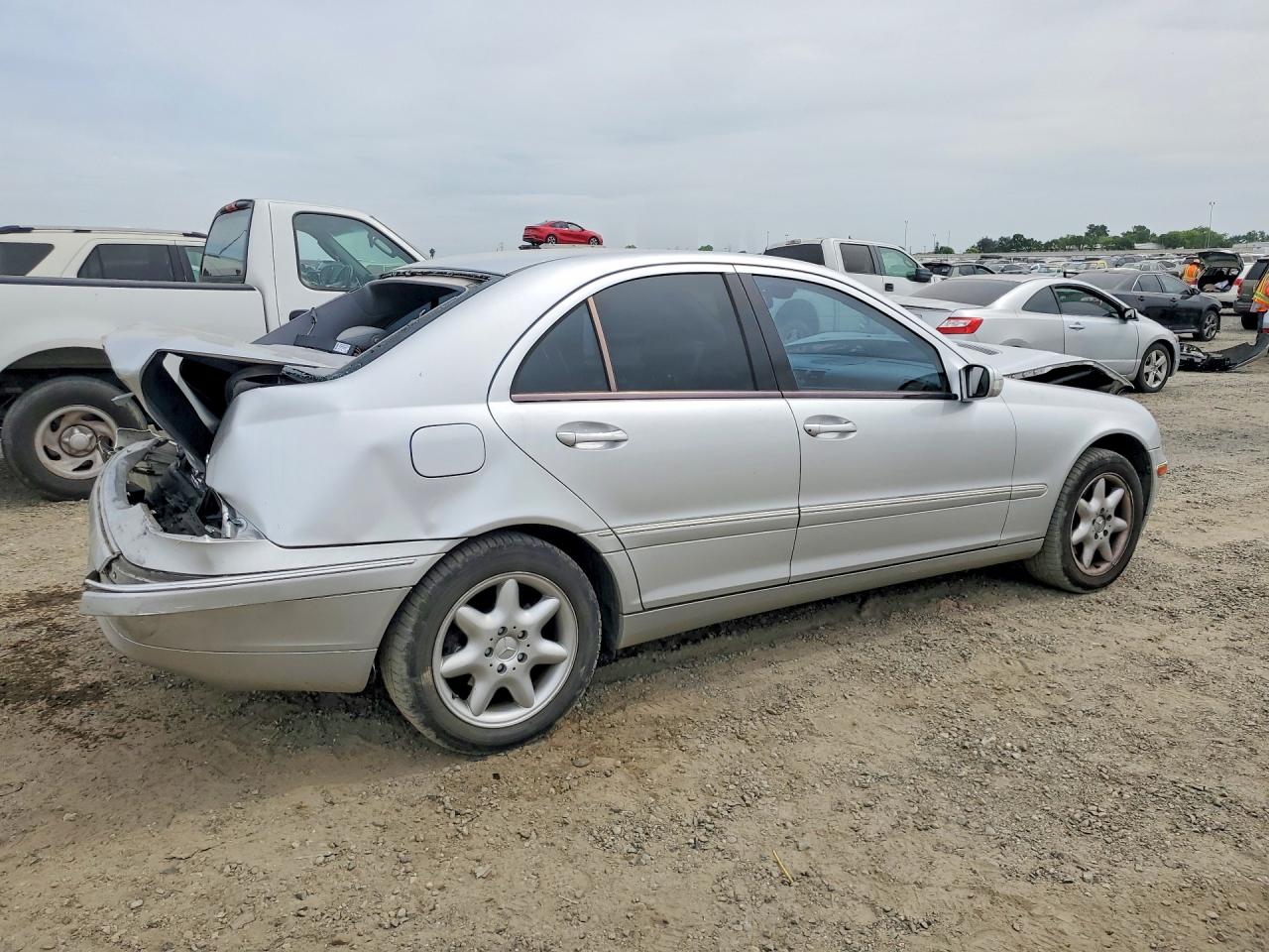 2001 Mercedes-benz C 320 Silver vin: WDBRF64J11F046266