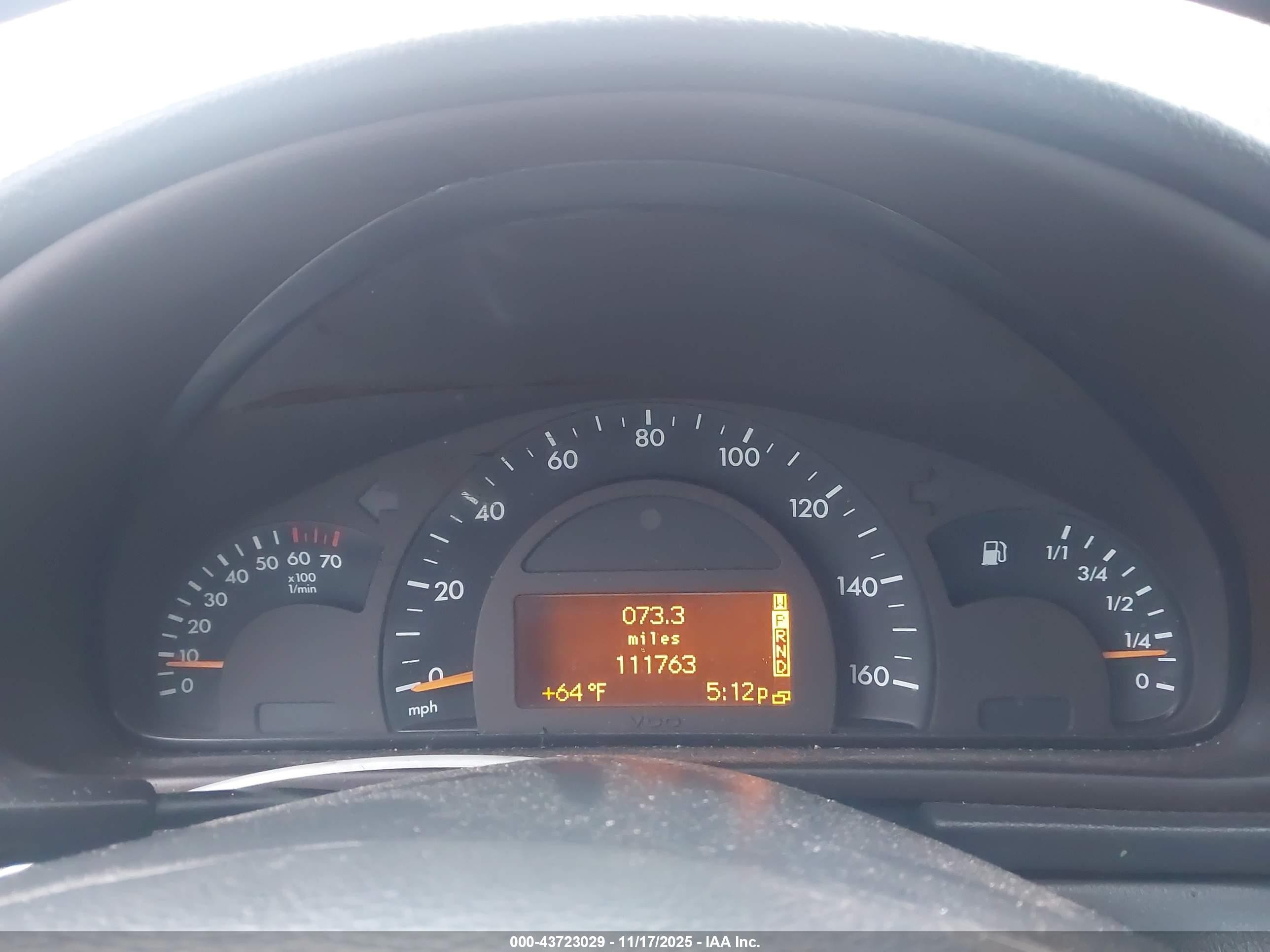 2001 Mercedes-benz C 320   Black vin: WDBRF64J11F072852