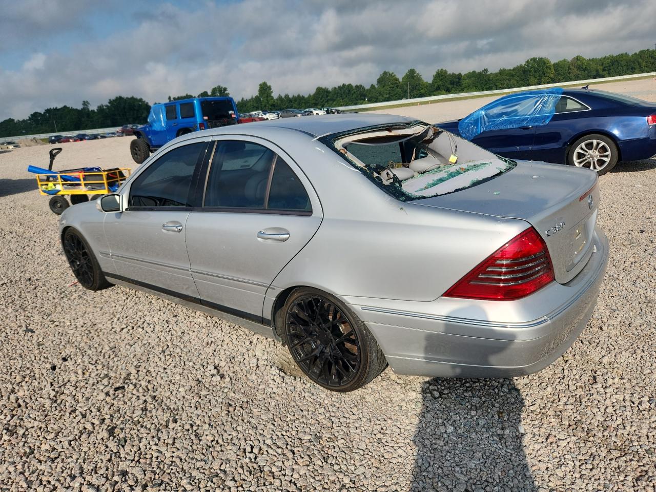 2002 Mercedes-benz C 320 Silver vin: WDBRF64J12E002047