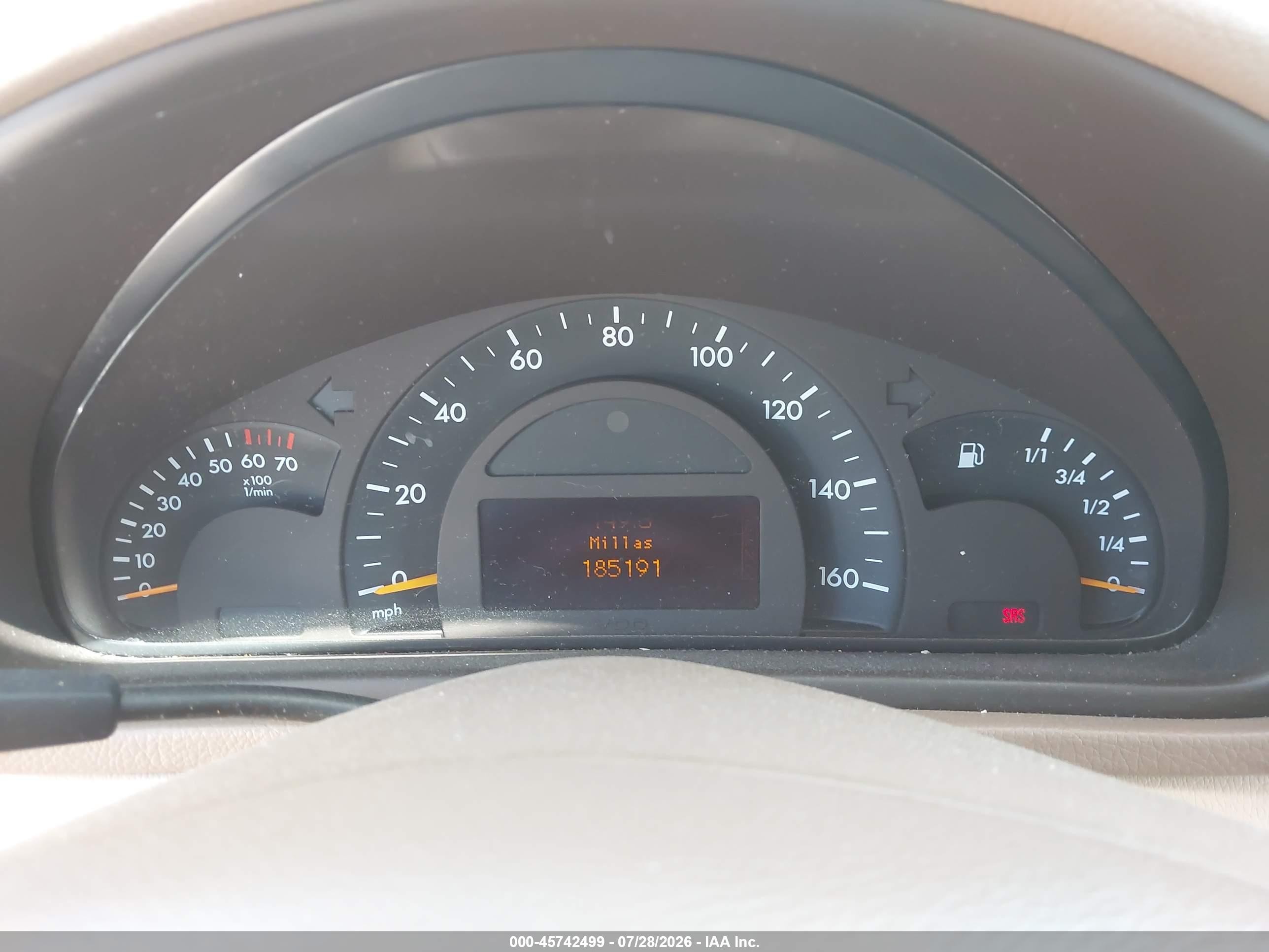 2001 Mercedes-benz C 320 Gold vin: WDBRF64J21F072990