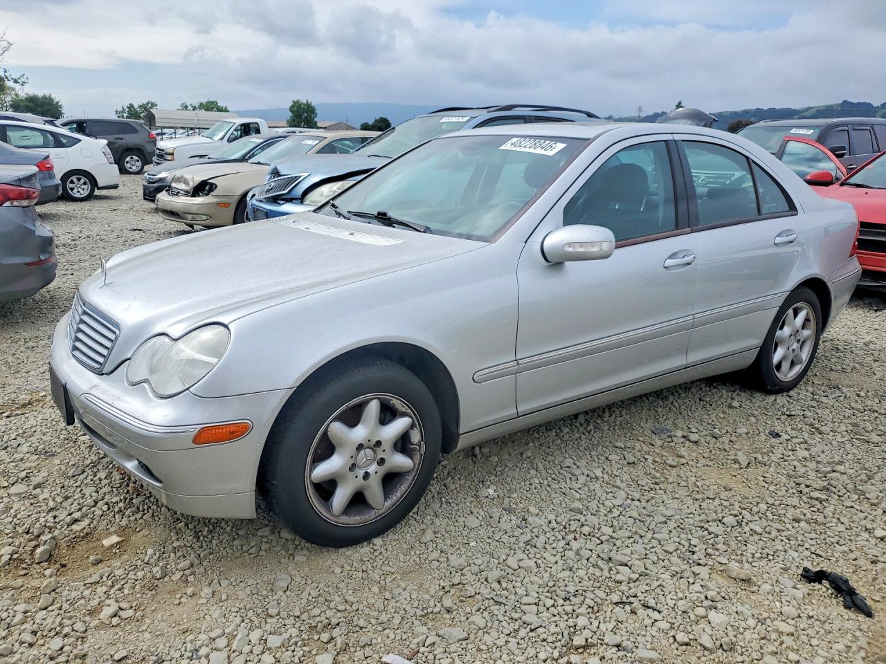 2001 Mercedes-benz C 320 Silver vin: WDBRF64J21F110072
