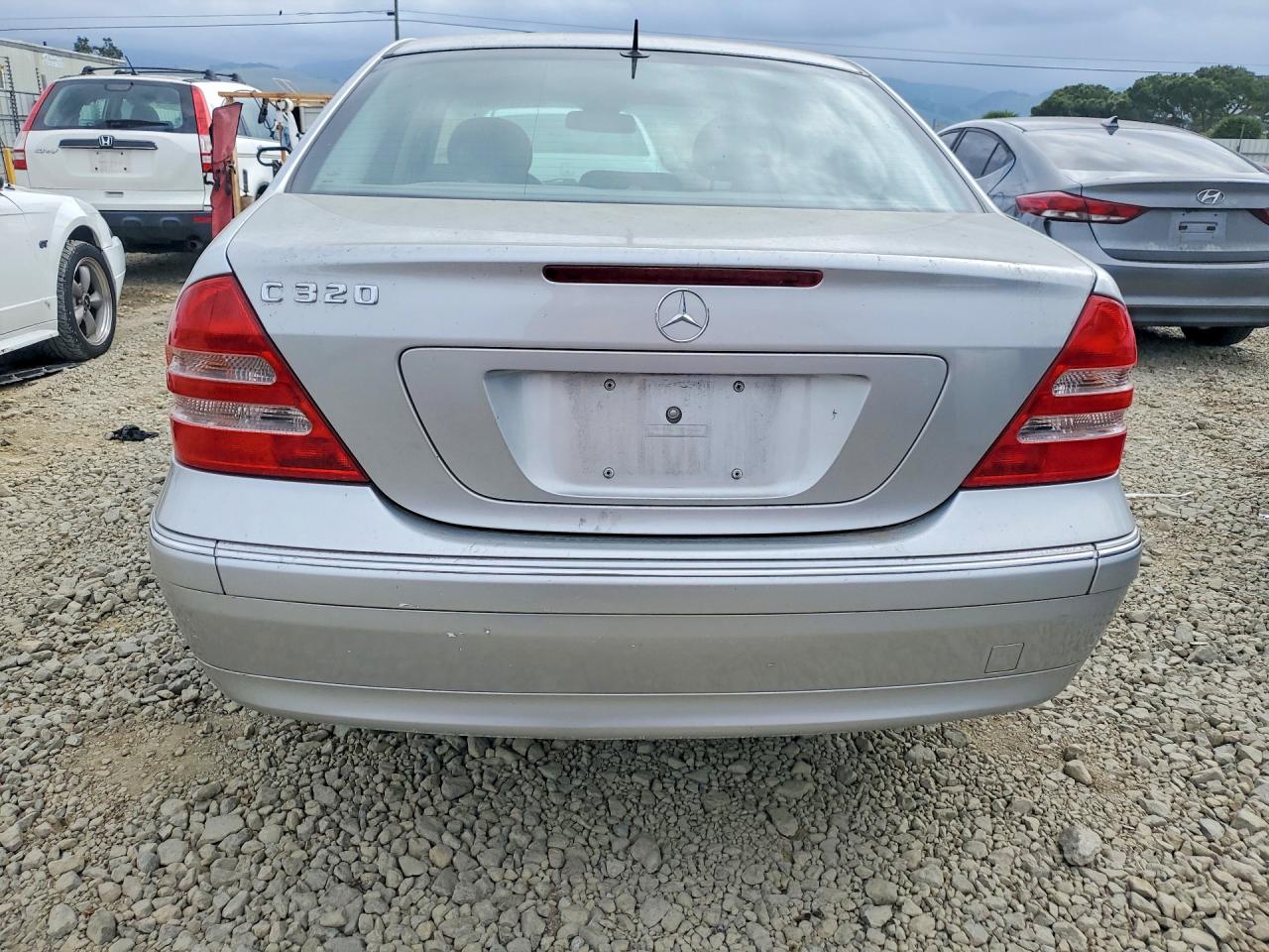 2001 Mercedes-benz C 320 Silver vin: WDBRF64J21F110072