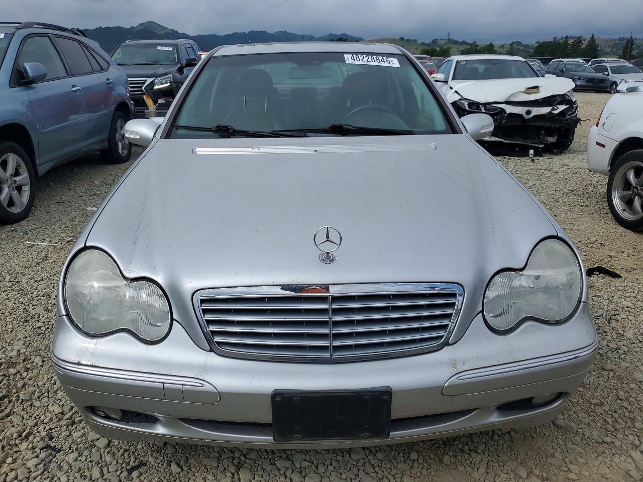 2001 Mercedes-benz C 320 Silver vin: WDBRF64J21F110072