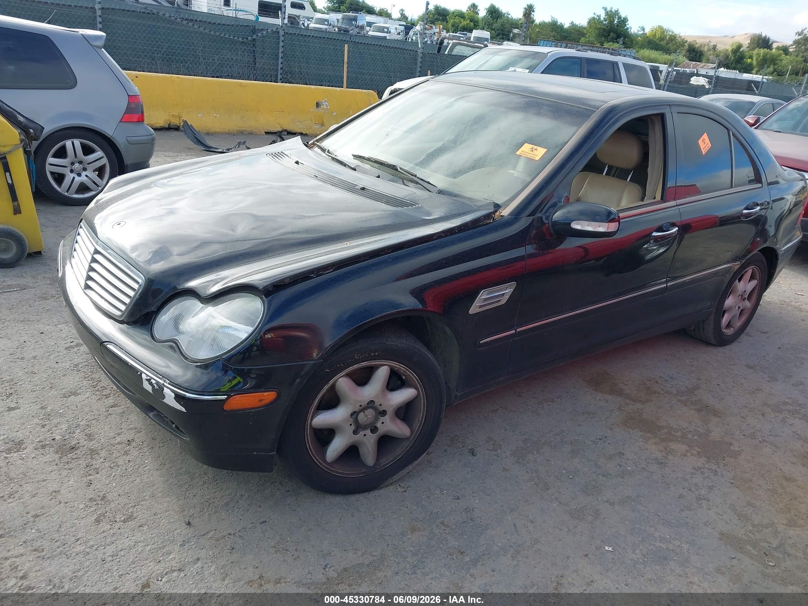2003 Mercedes-benz C 320 Sport Черный vin: WDBRF64J23F361659