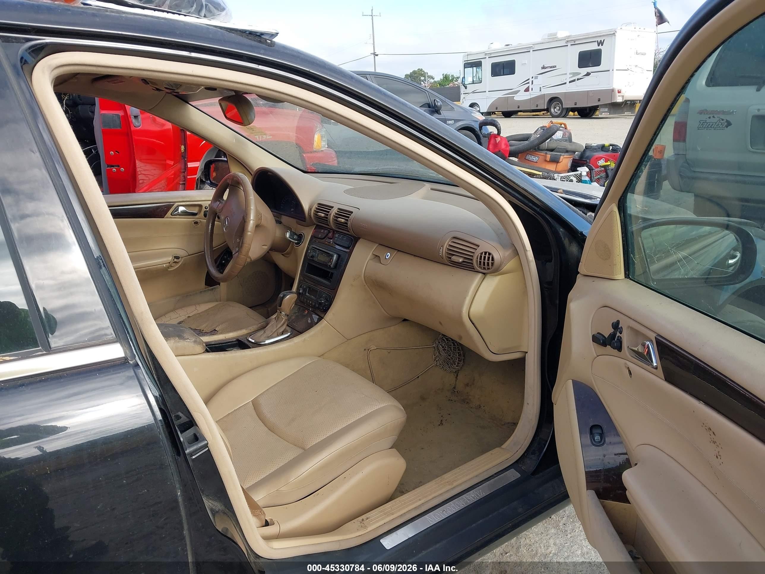 2003 Mercedes-benz C 320 Sport Черный vin: WDBRF64J23F361659