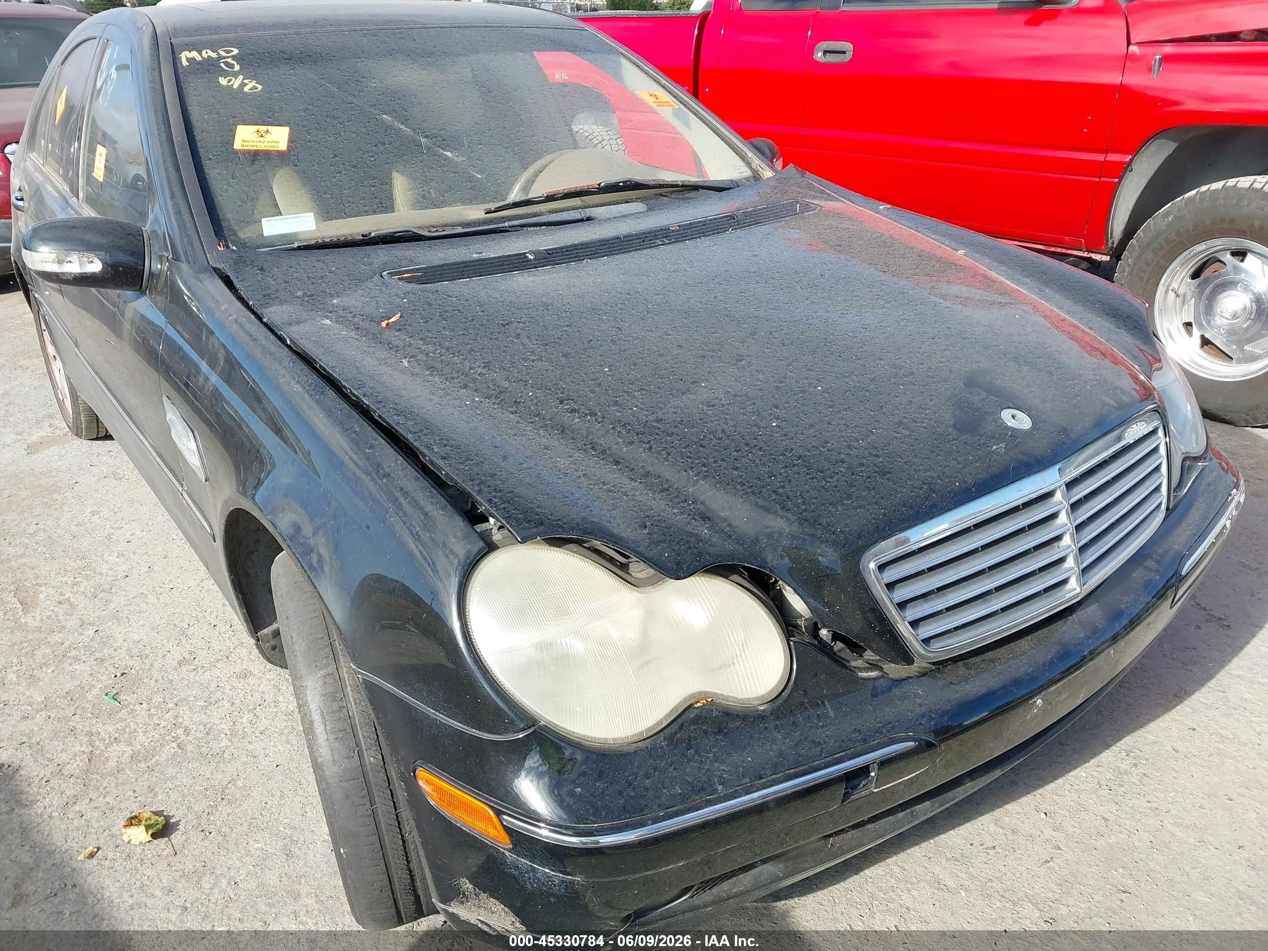 2003 Mercedes-benz C 320 Sport Черный vin: WDBRF64J23F361659