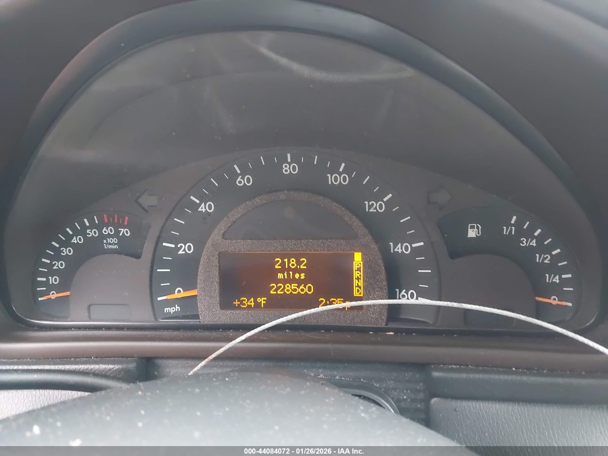2001 Mercedes-benz C 320   Silver vin: WDBRF64J31F035348