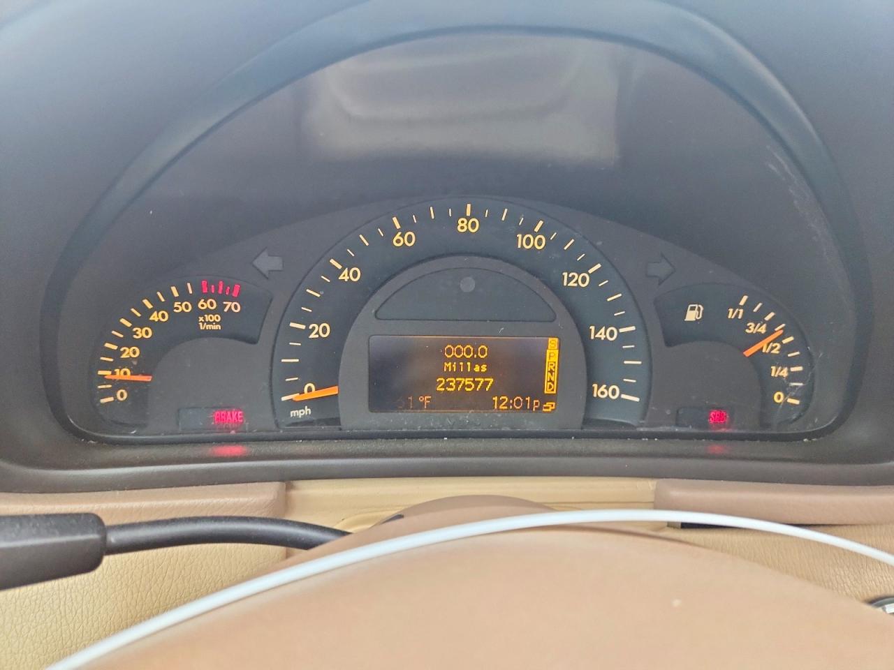 2001 Mercedes-benz C 320 Tan vin: WDBRF64J31F050044