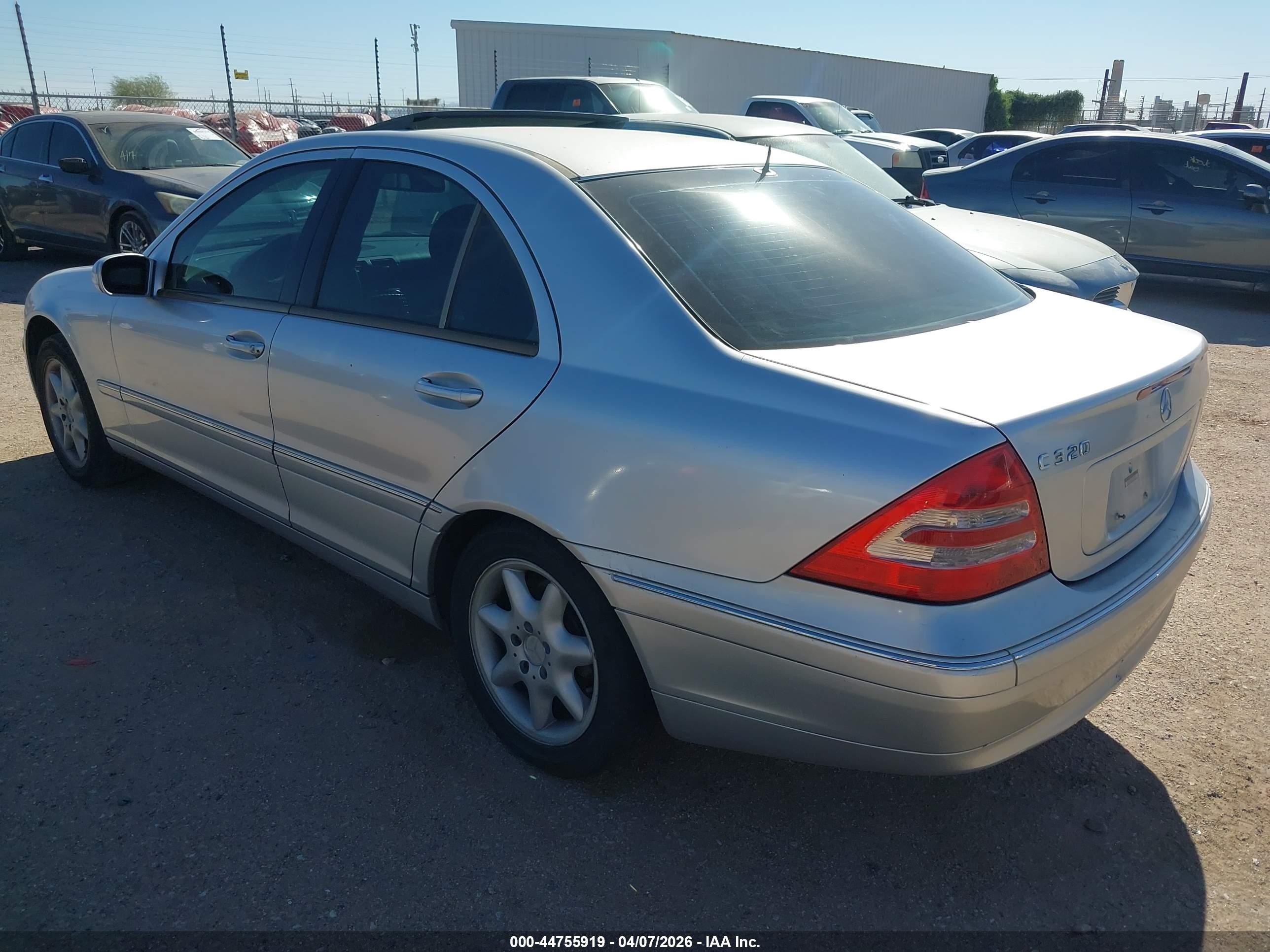 2001 Mercedes-benz C 320   Silver vin: WDBRF64J31F076532