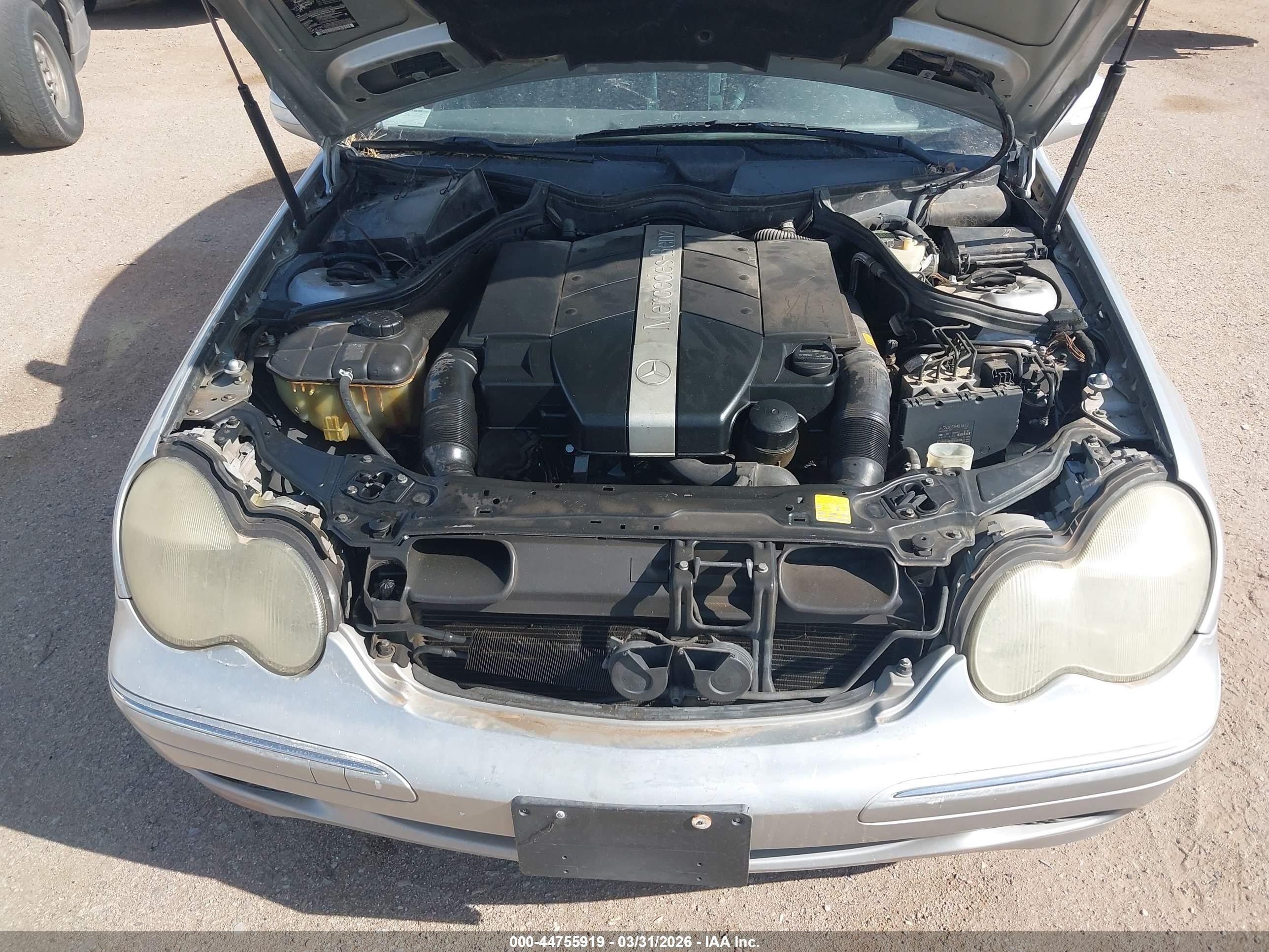 2001 Mercedes-benz C 320   Silver vin: WDBRF64J31F076532