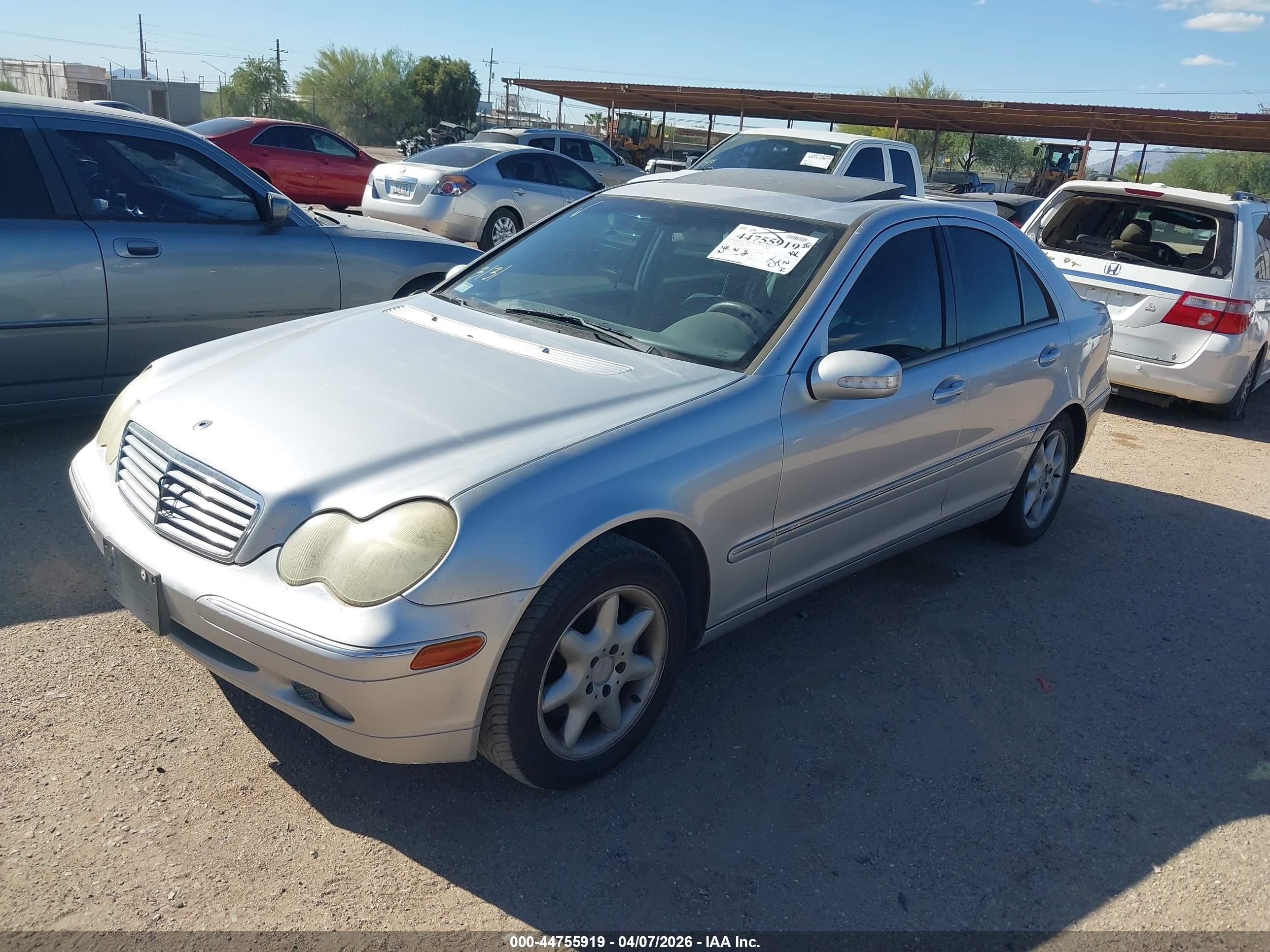 2001 Mercedes-benz C 320   Silver vin: WDBRF64J31F076532