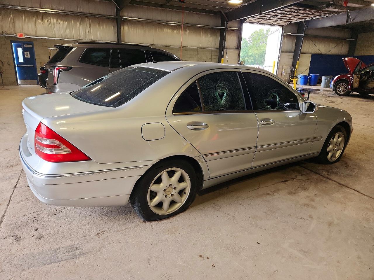 2001 Mercedes-benz C 320 Silver vin: WDBRF64J31F086025