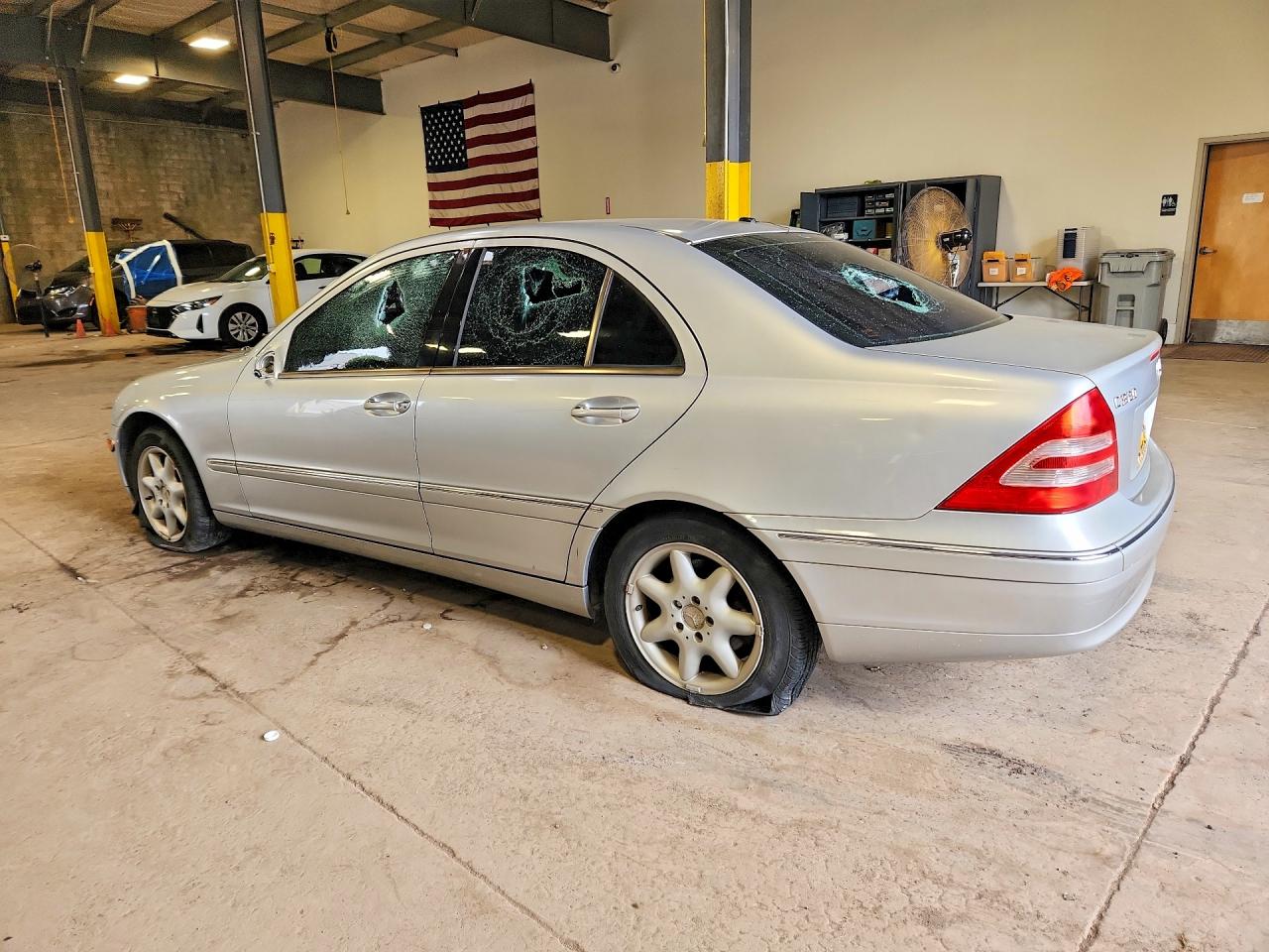2001 Mercedes-benz C 320 Silver vin: WDBRF64J31F086025