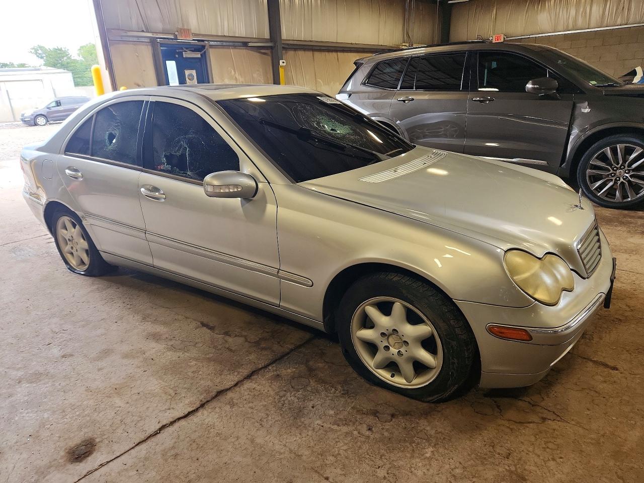 2001 Mercedes-benz C 320 Silver vin: WDBRF64J31F086025