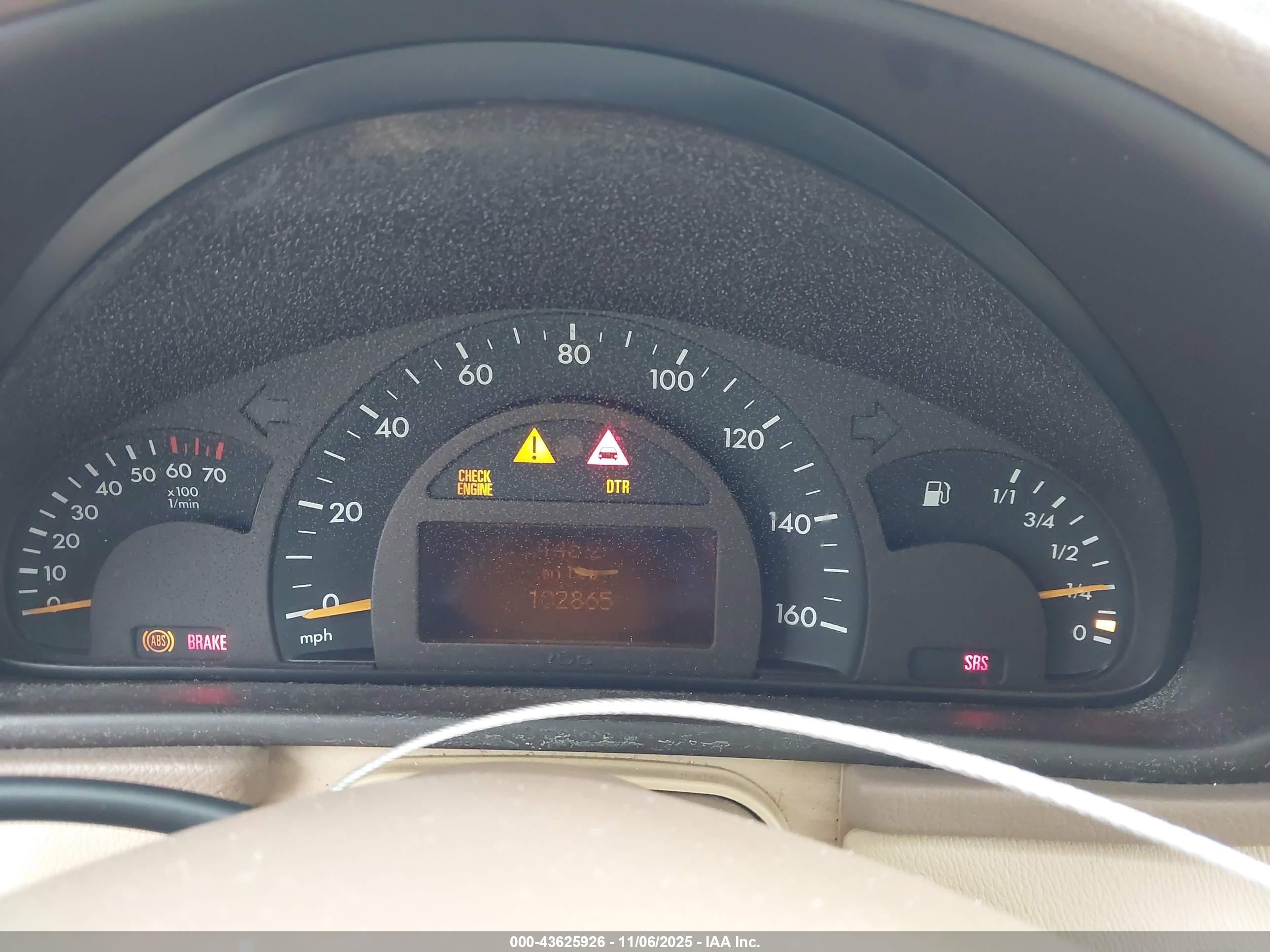 2001 Mercedes-benz C 320 Gold vin: WDBRF64J31F116706
