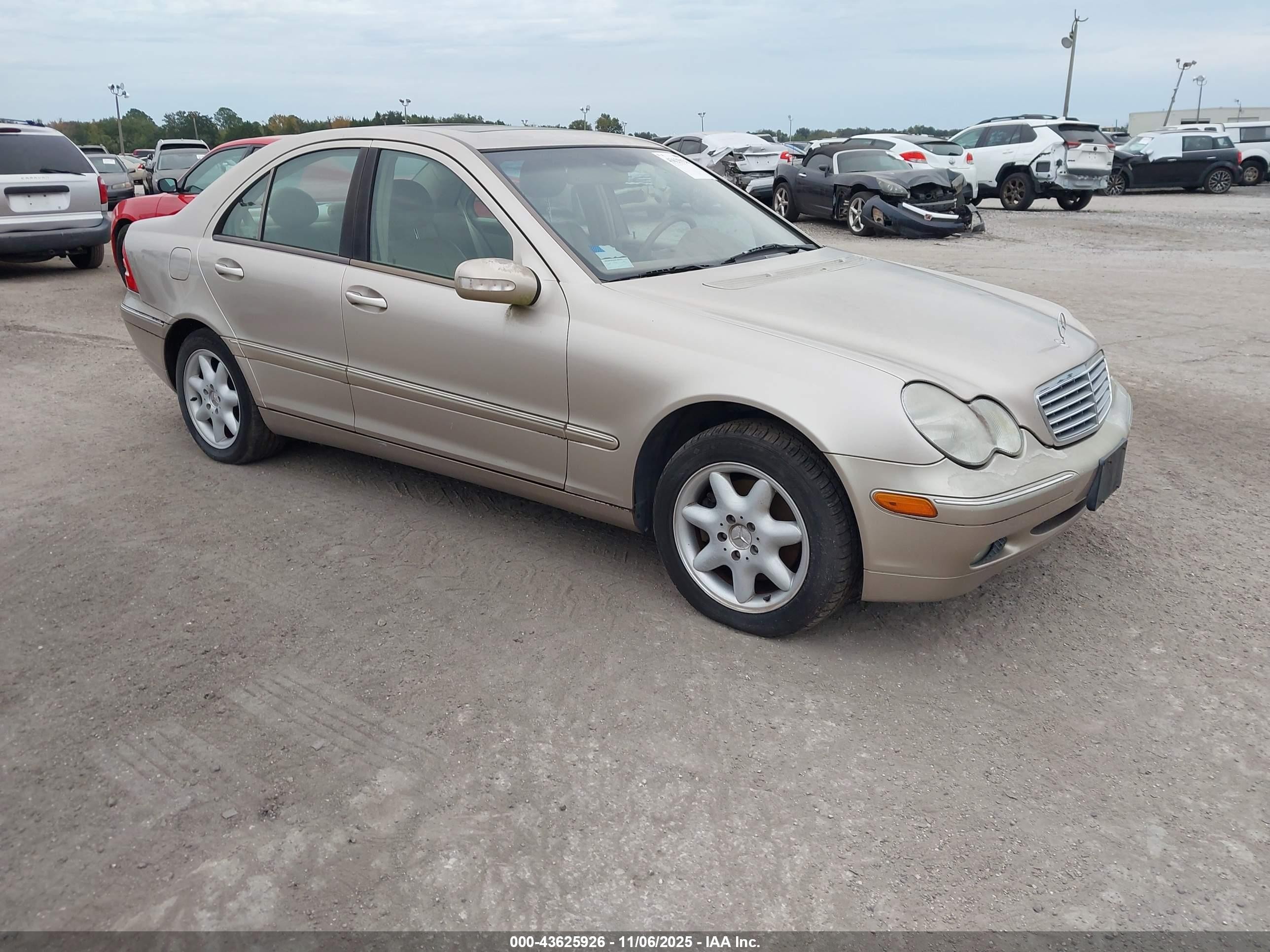 2001 Mercedes-benz C 320 Gold vin: WDBRF64J31F116706