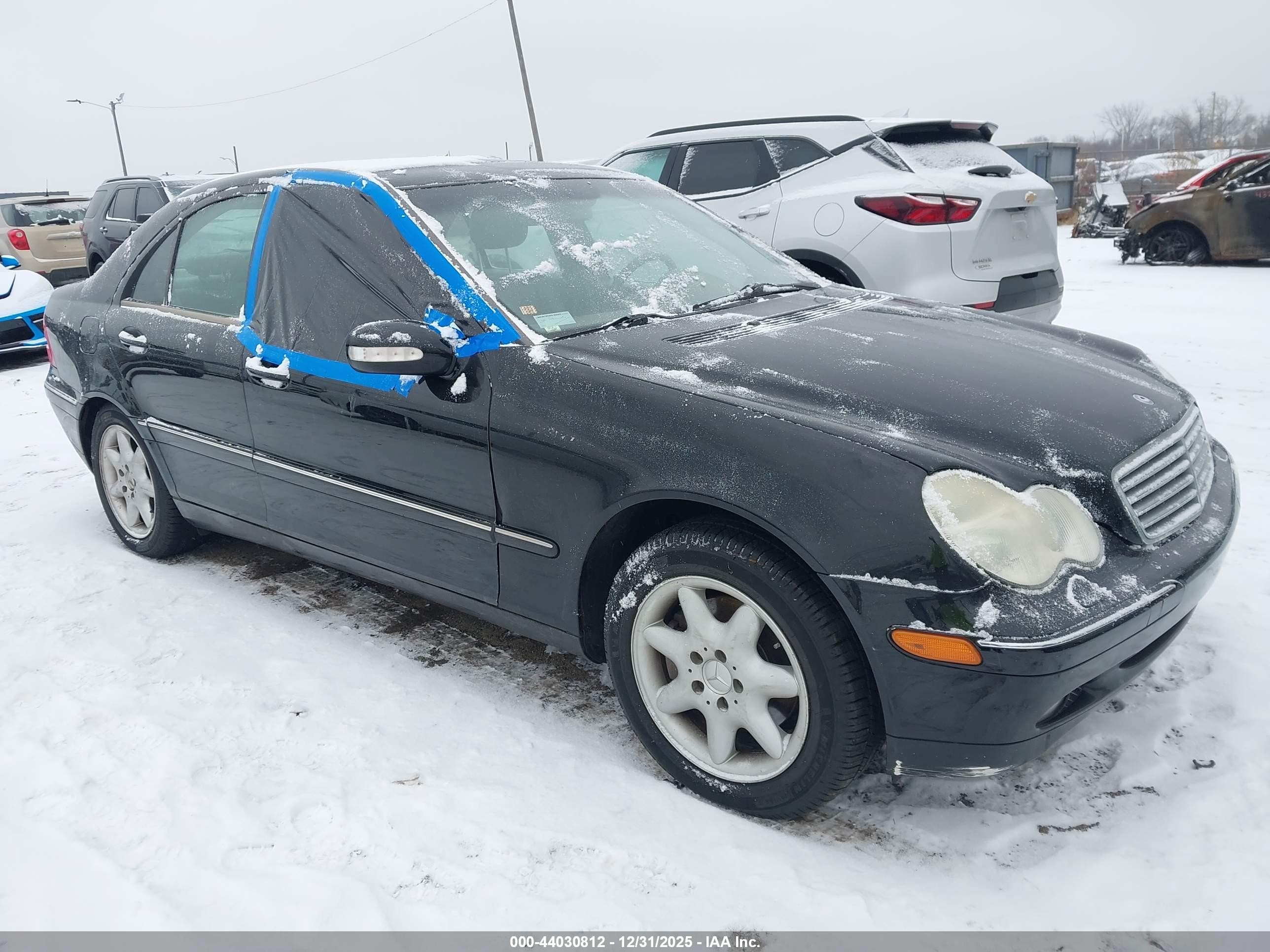 2001 Mercedes-benz C 320   Black vin: WDBRF64J31F127320