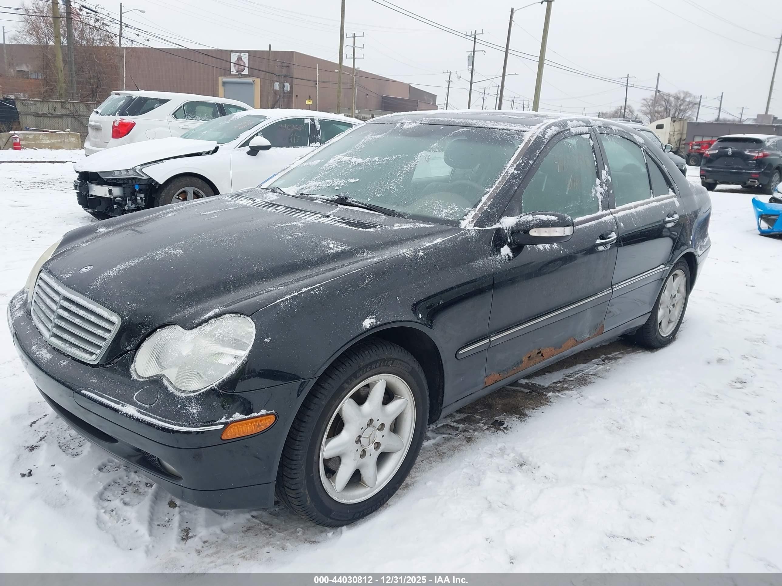 2001 Mercedes-benz C 320   Black vin: WDBRF64J31F127320