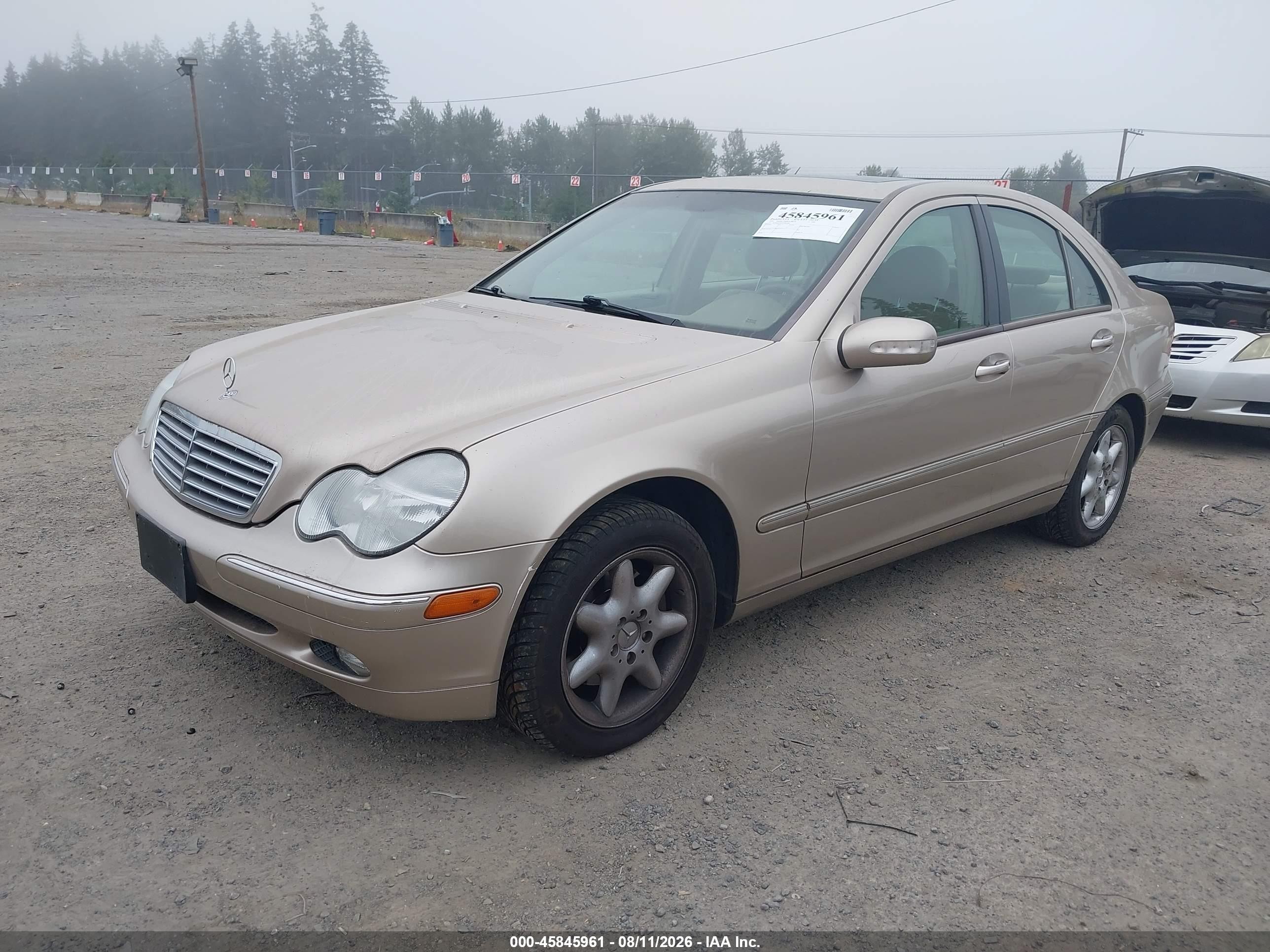 2001 Mercedes-benz C 320   Gold vin: WDBRF64J41F019689