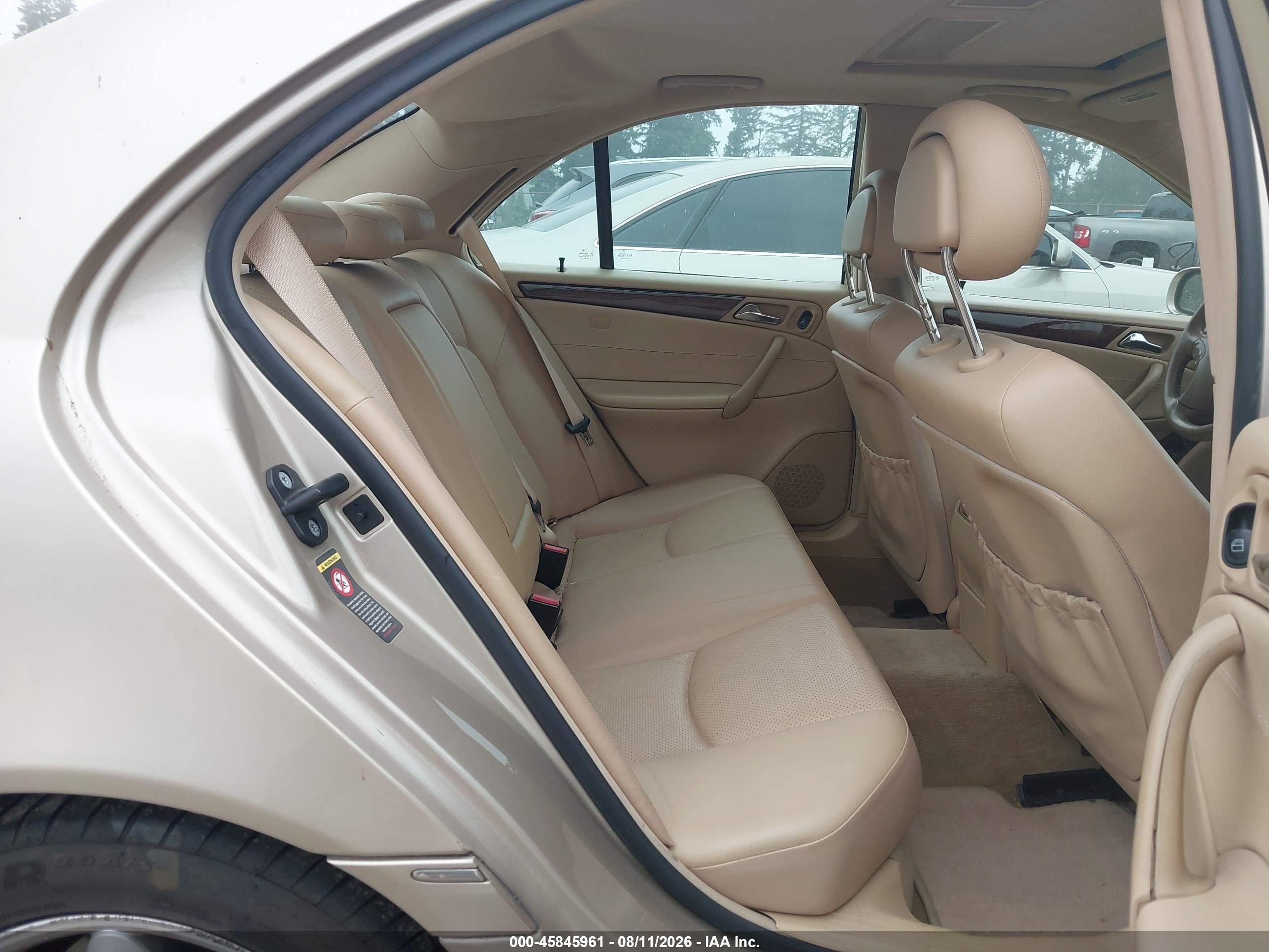 2001 Mercedes-benz C 320   Gold vin: WDBRF64J41F019689