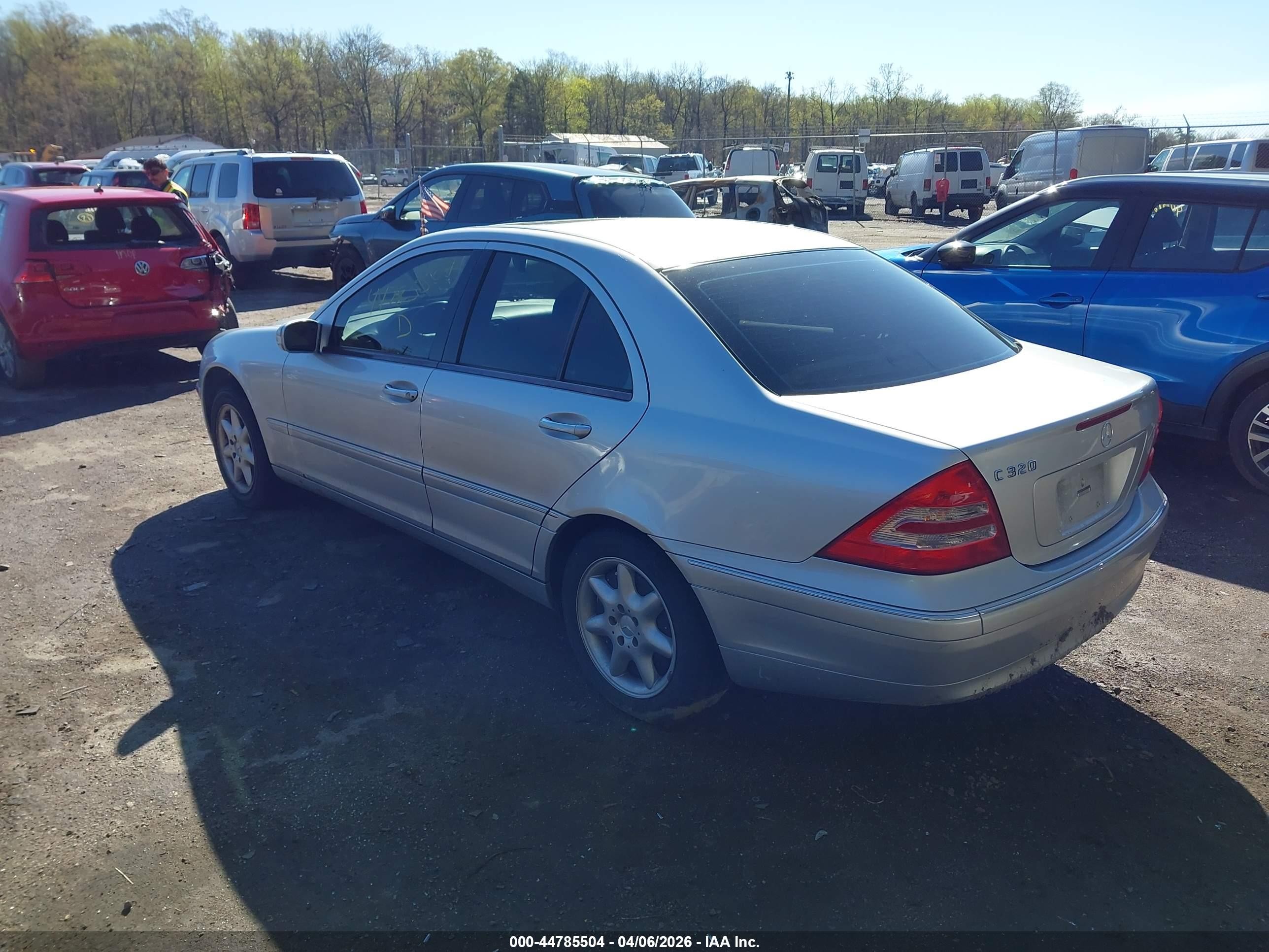 2001 Mercedes-benz C 320   Silver vin: WDBRF64J41F022401