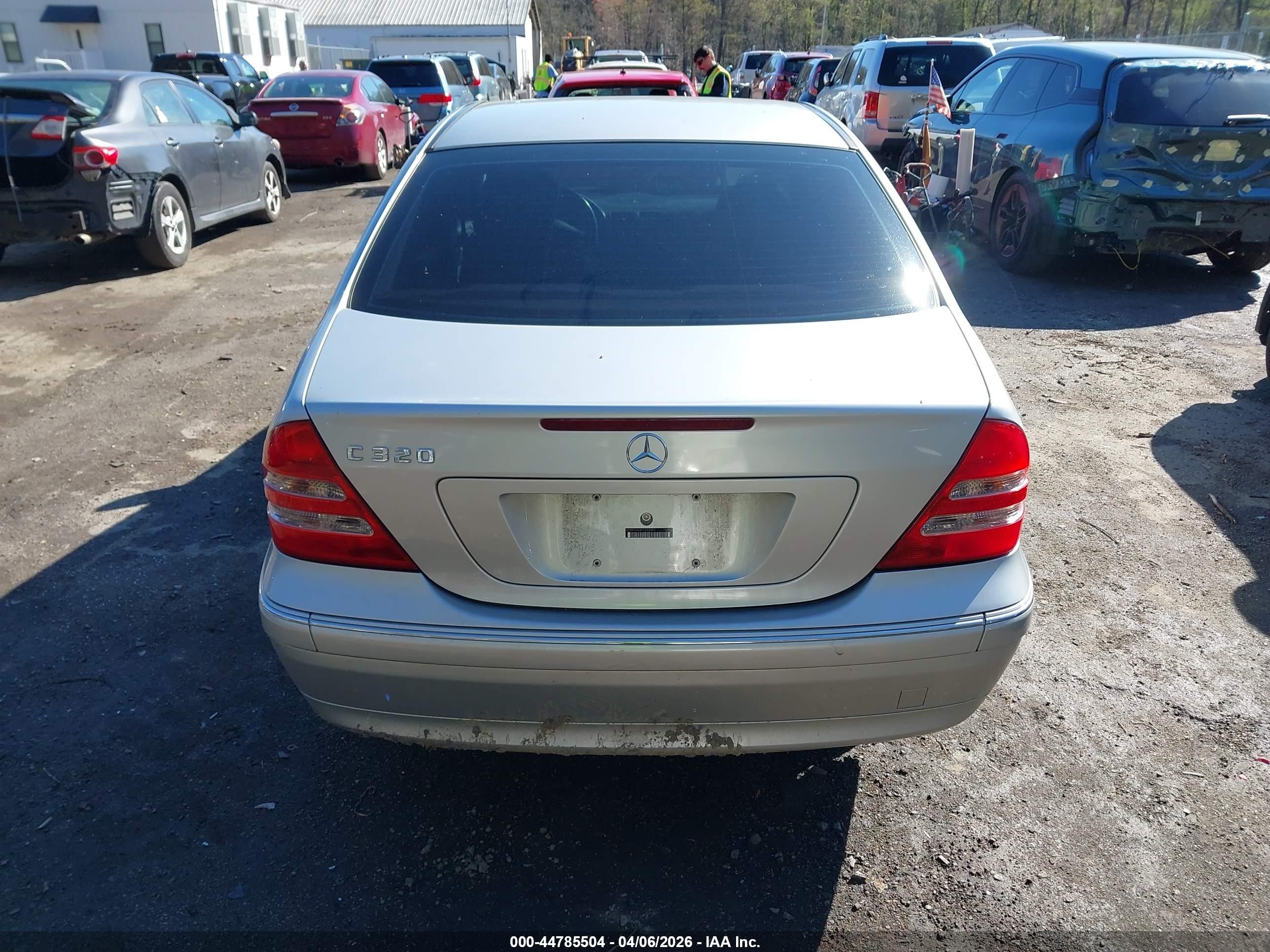 2001 Mercedes-benz C 320   Silver vin: WDBRF64J41F022401