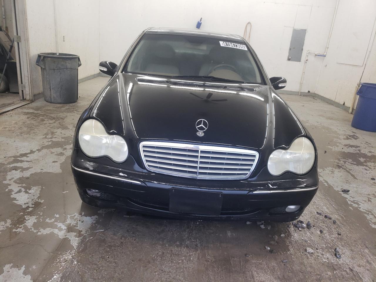 2001 Mercedes-benz C 320 Black vin: WDBRF64J41F044530 Damage: Left Head Lamp, Faded, Repair Required