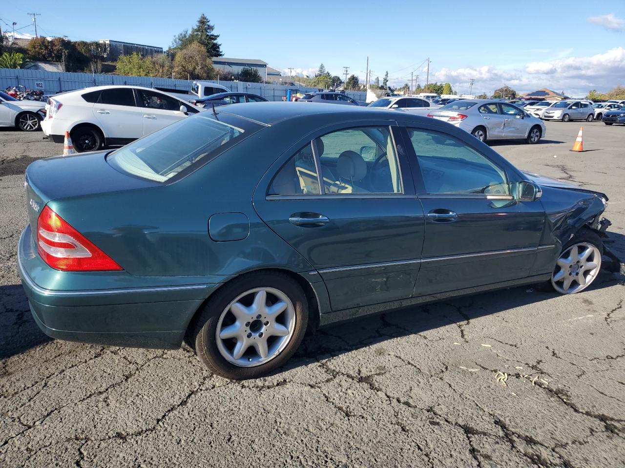 2001 Mercedes-benz C 320 Green vin: WDBRF64J41F090939