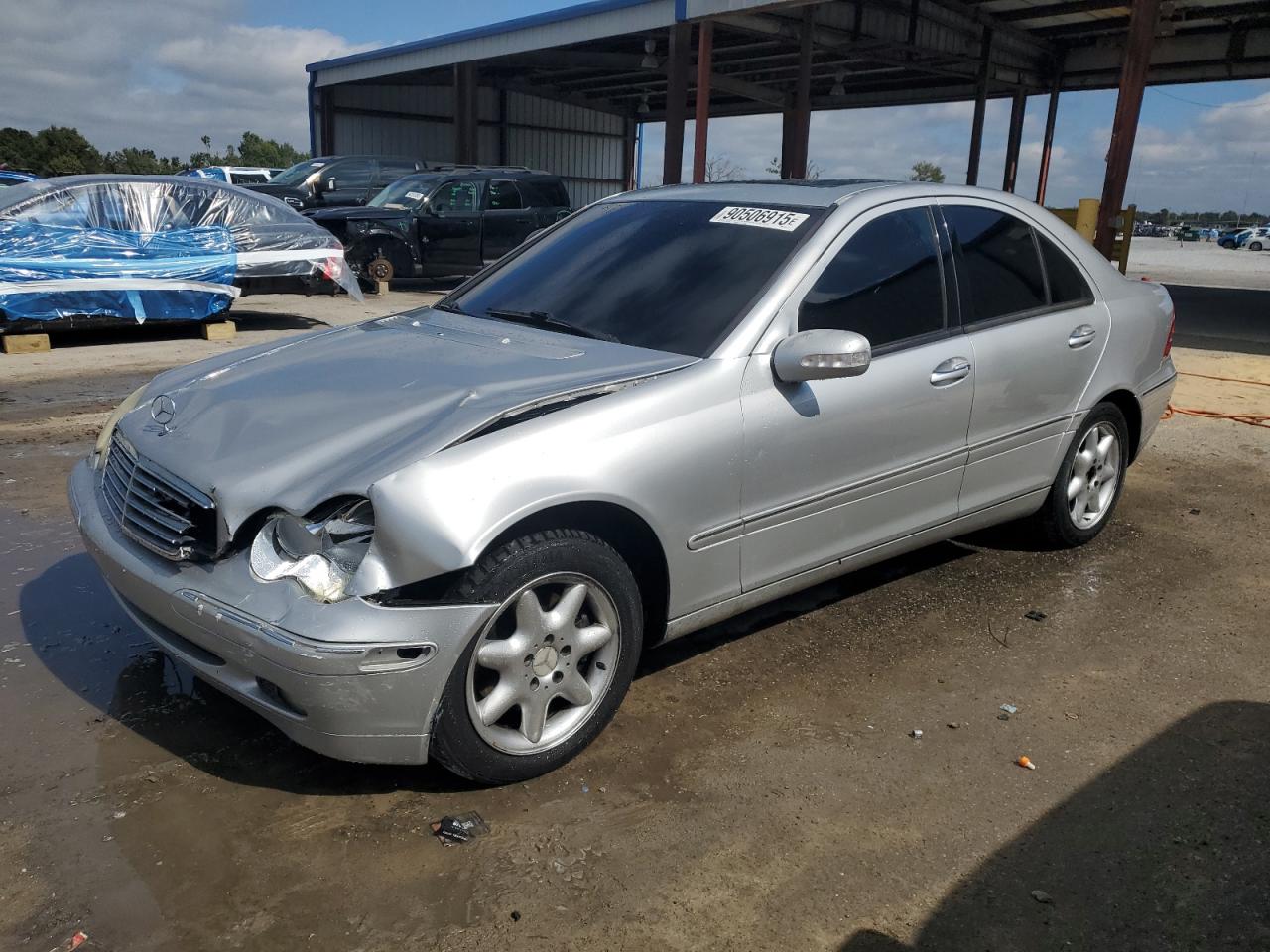 2002 Mercedes-benz C 320 Silver vin: WDBRF64J42F270231