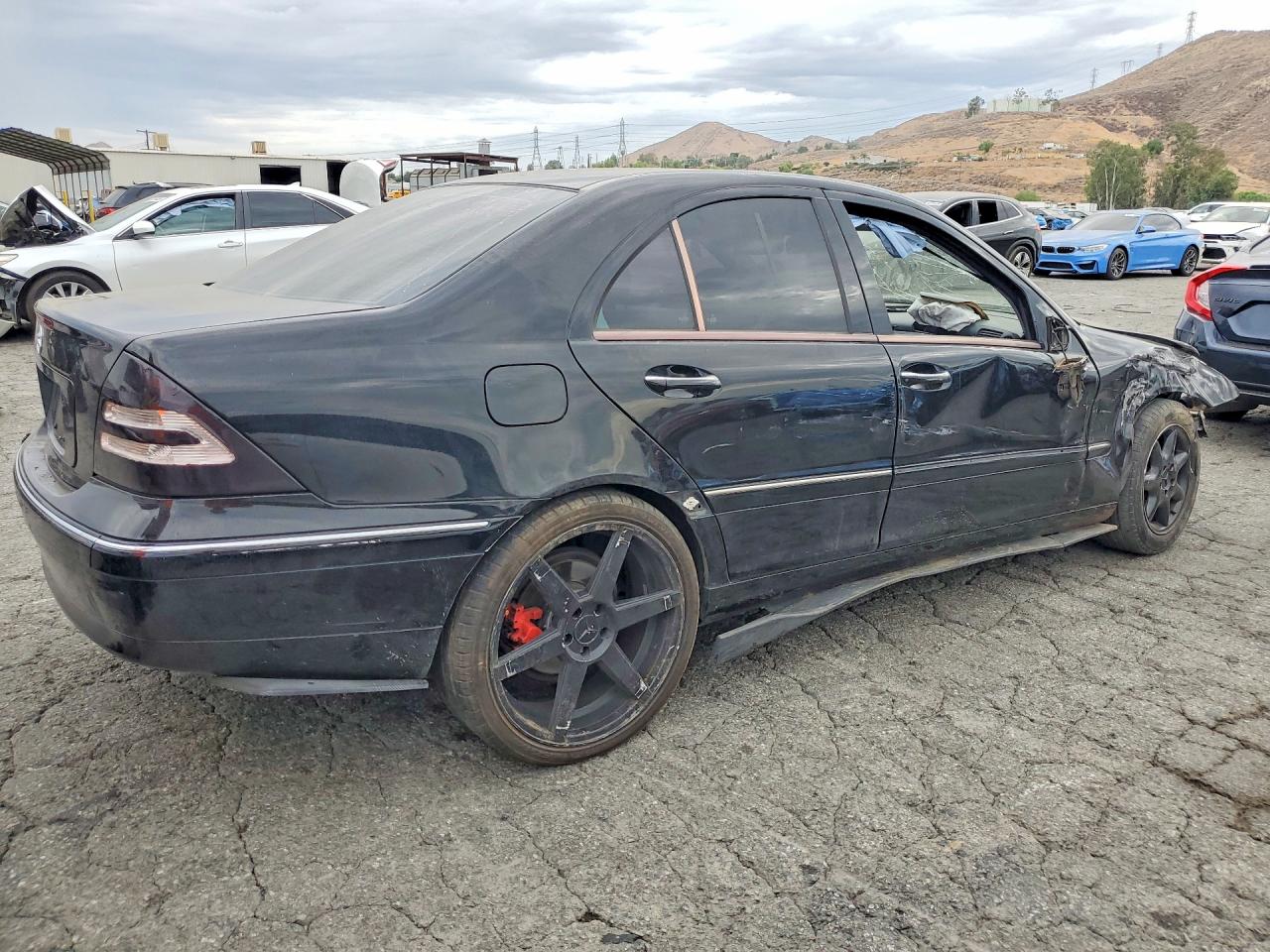 2003 Mercedes-benz C 320 Black vin: WDBRF64J43F363963